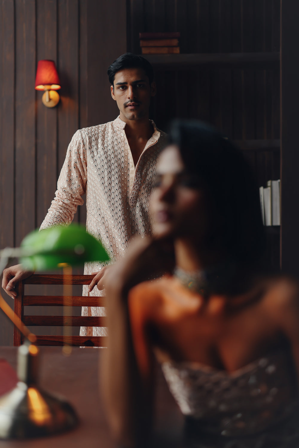 Regal Mirrorwork Beadwork Kurta Set