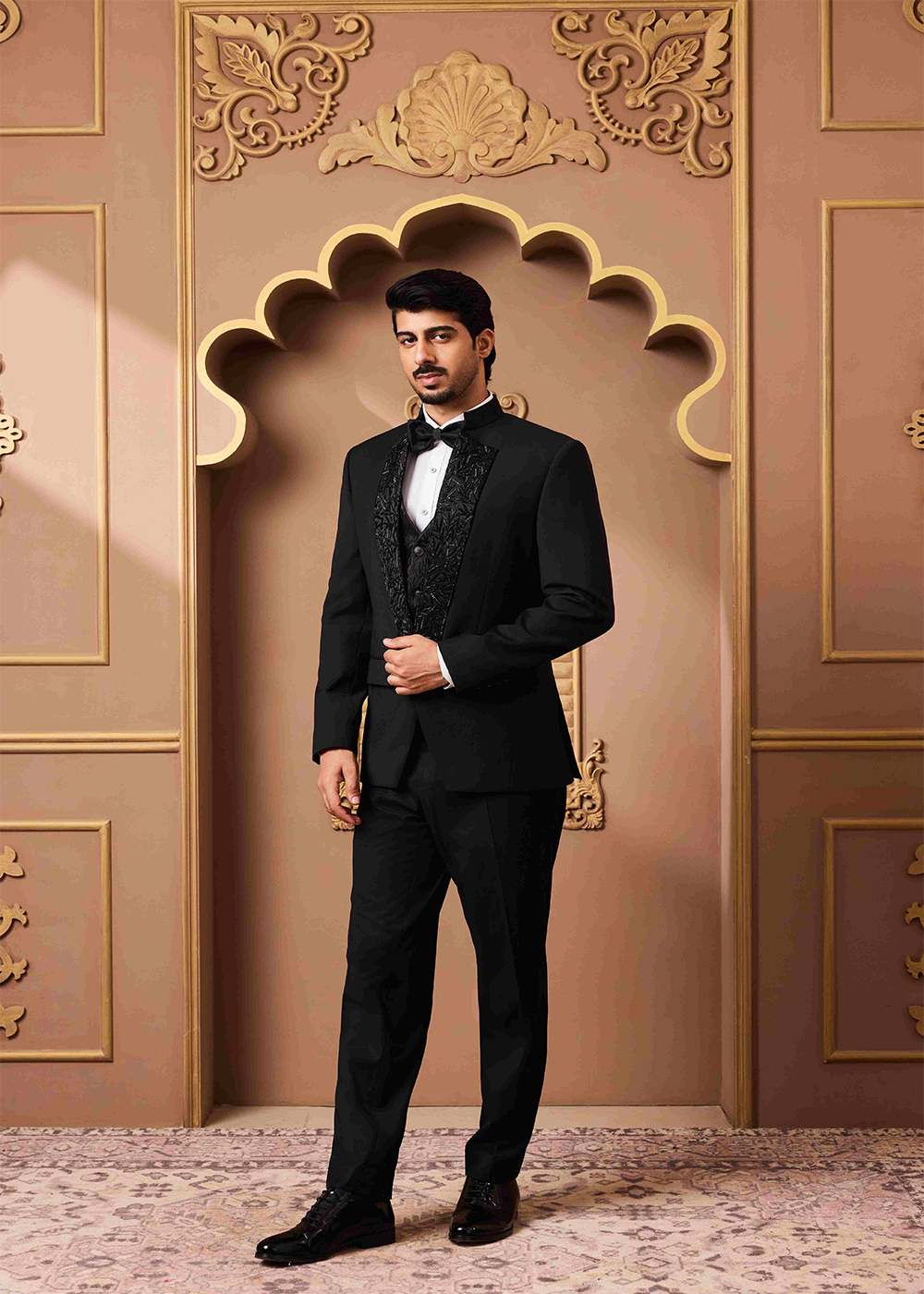 Black Tuxedo Vest Pant