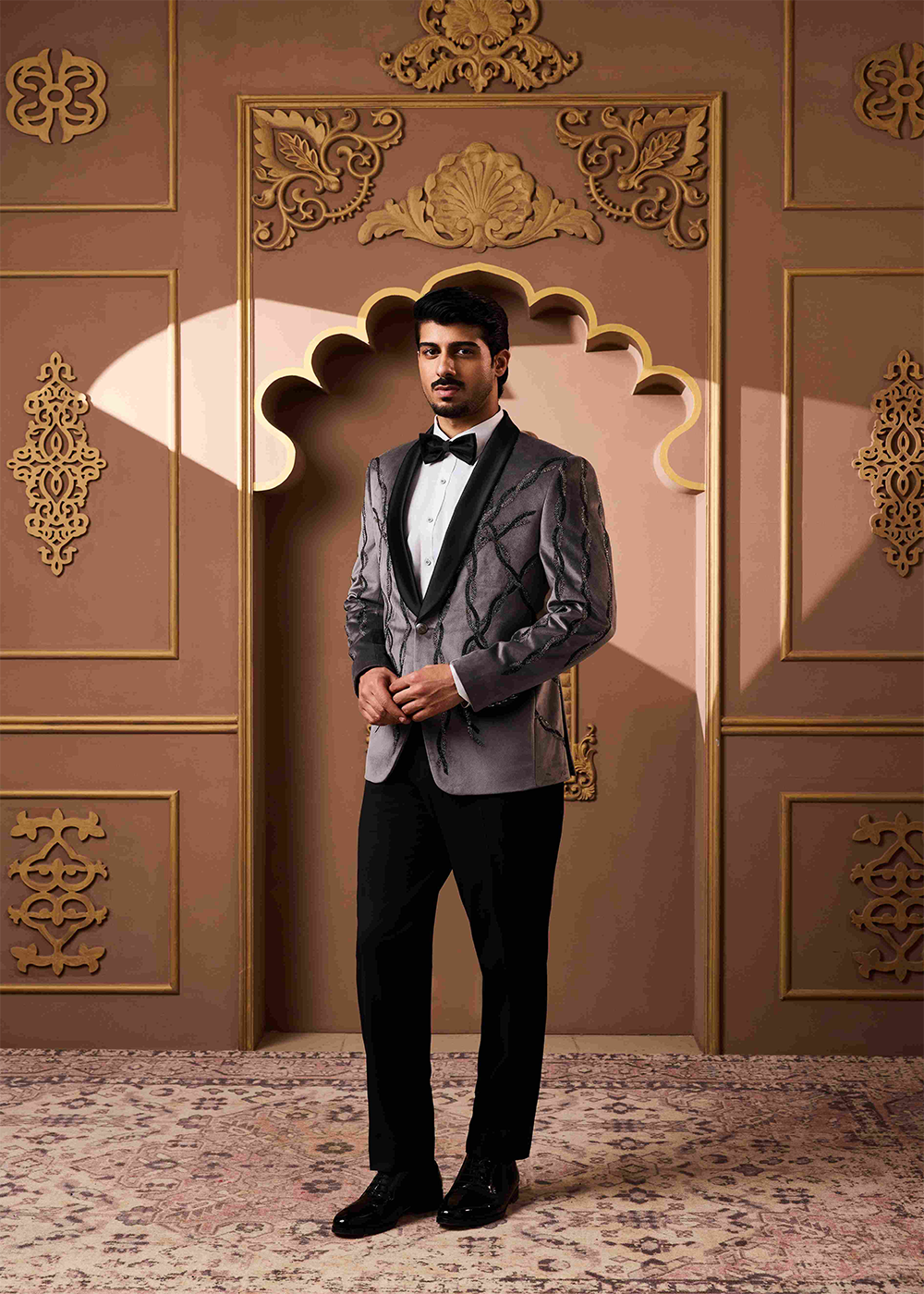 Grey Tuxedo Jacket and Pant