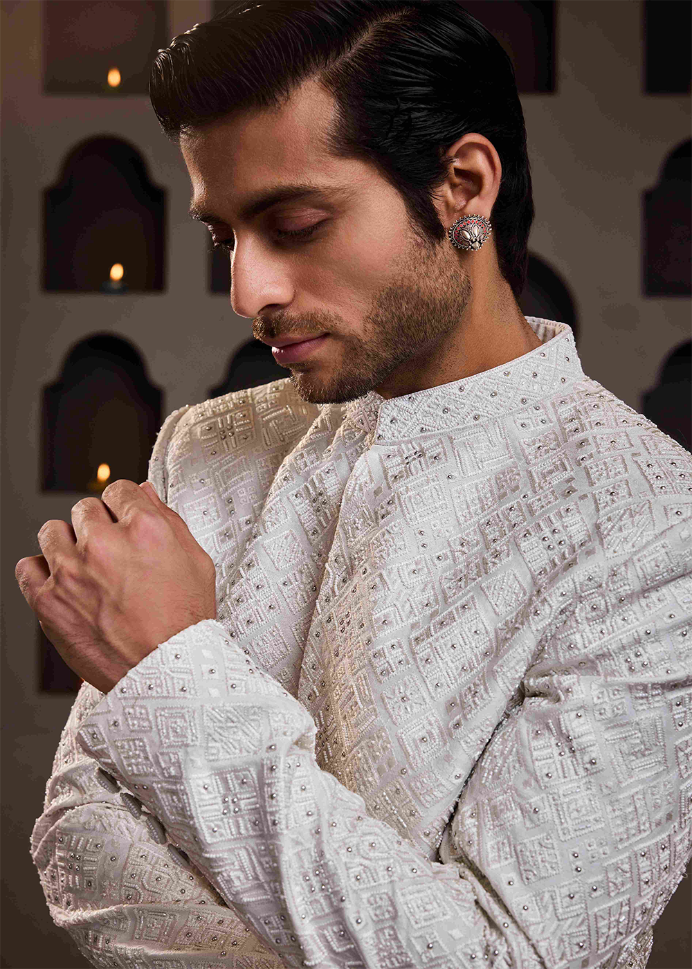 White Jodhpuri Coat Pant