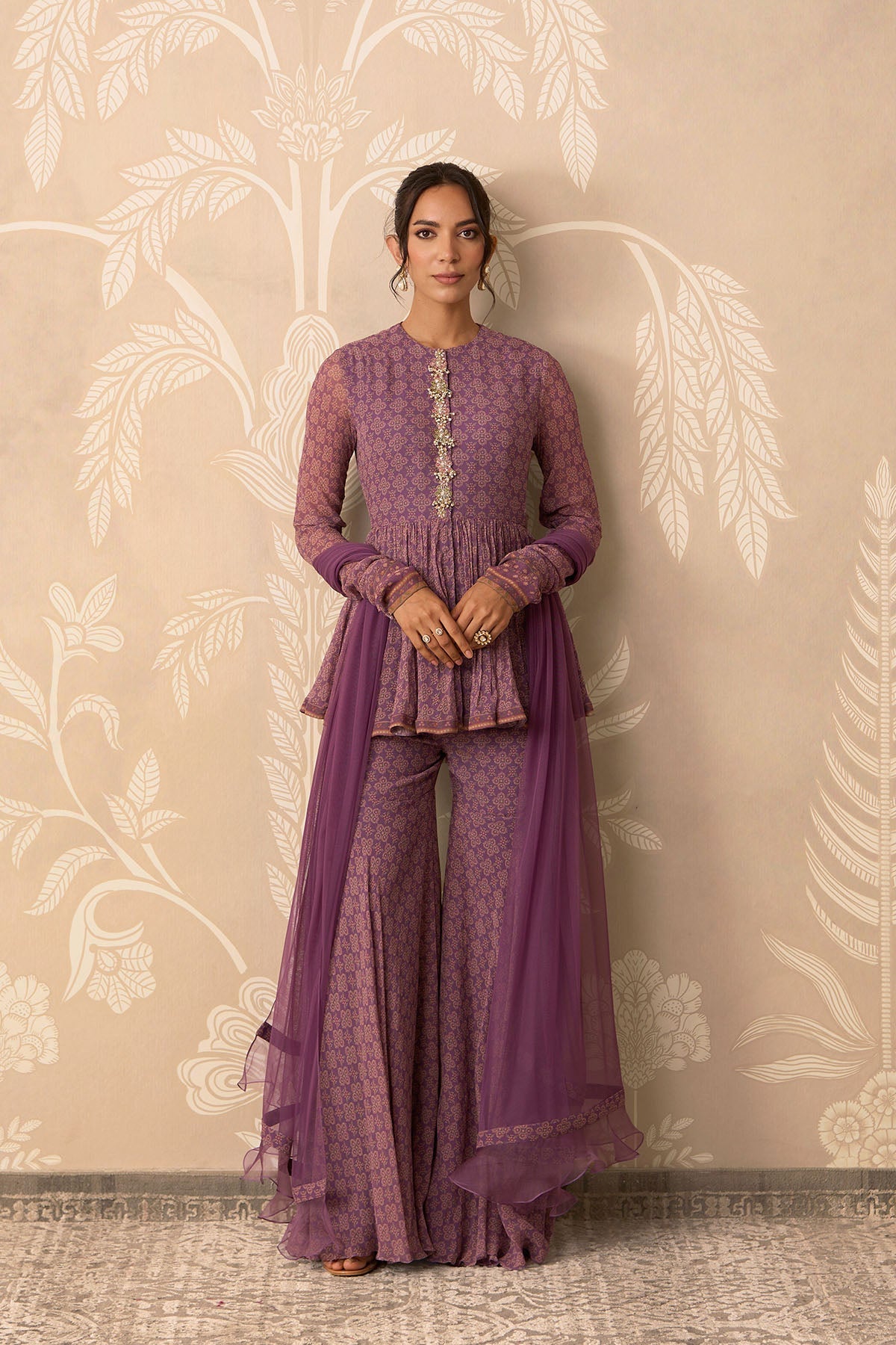 Izhaar Peplum Garara Set