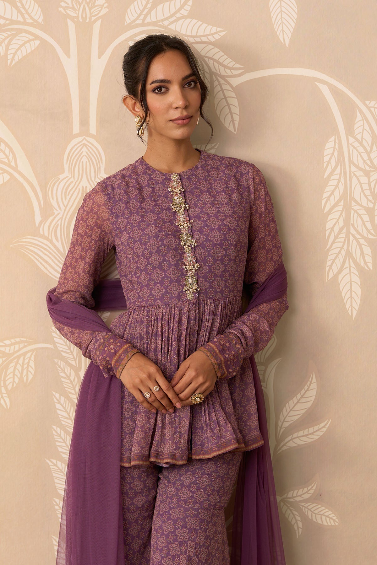 Izhaar Peplum Garara Set