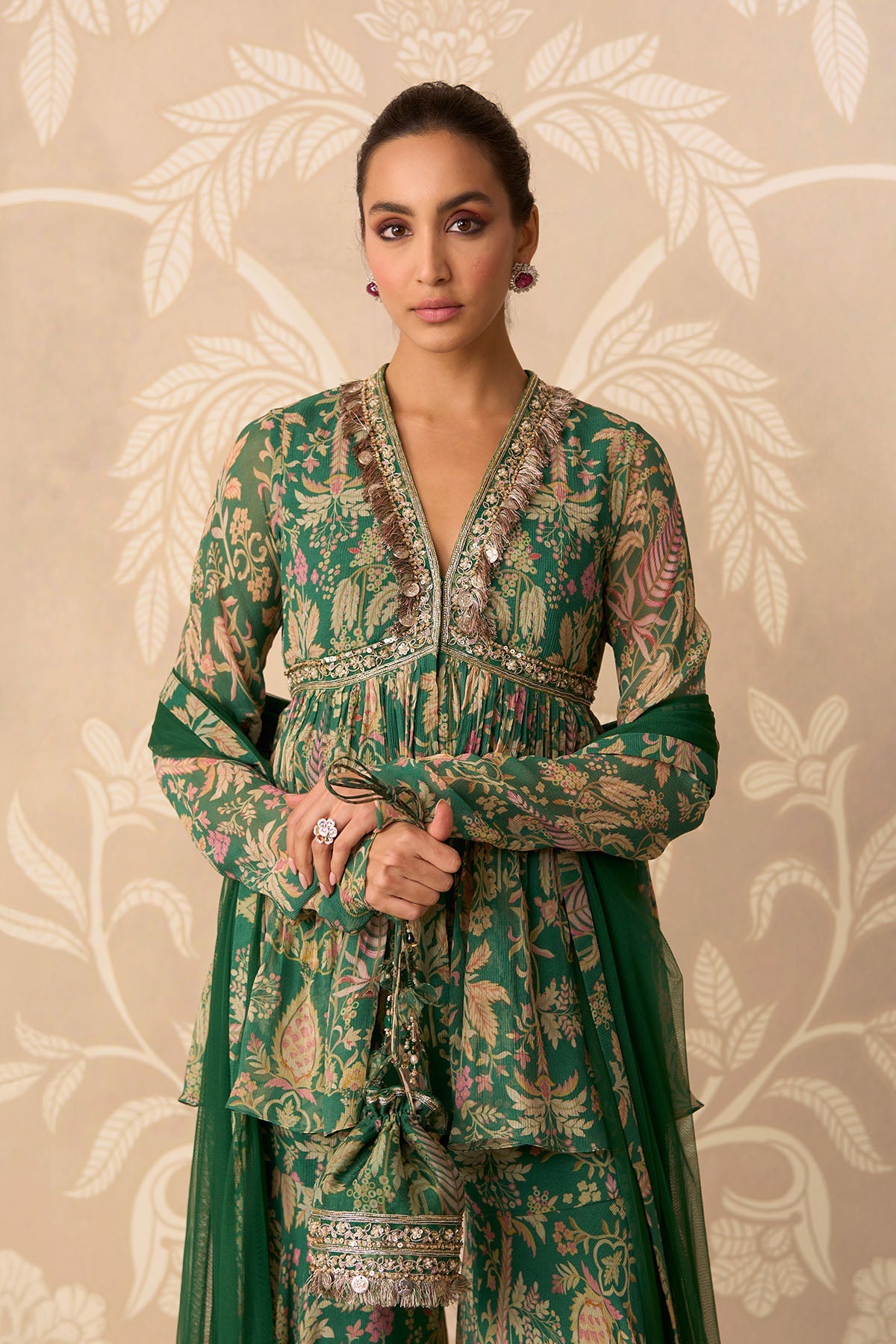 Nazneen Peplum Garara Set