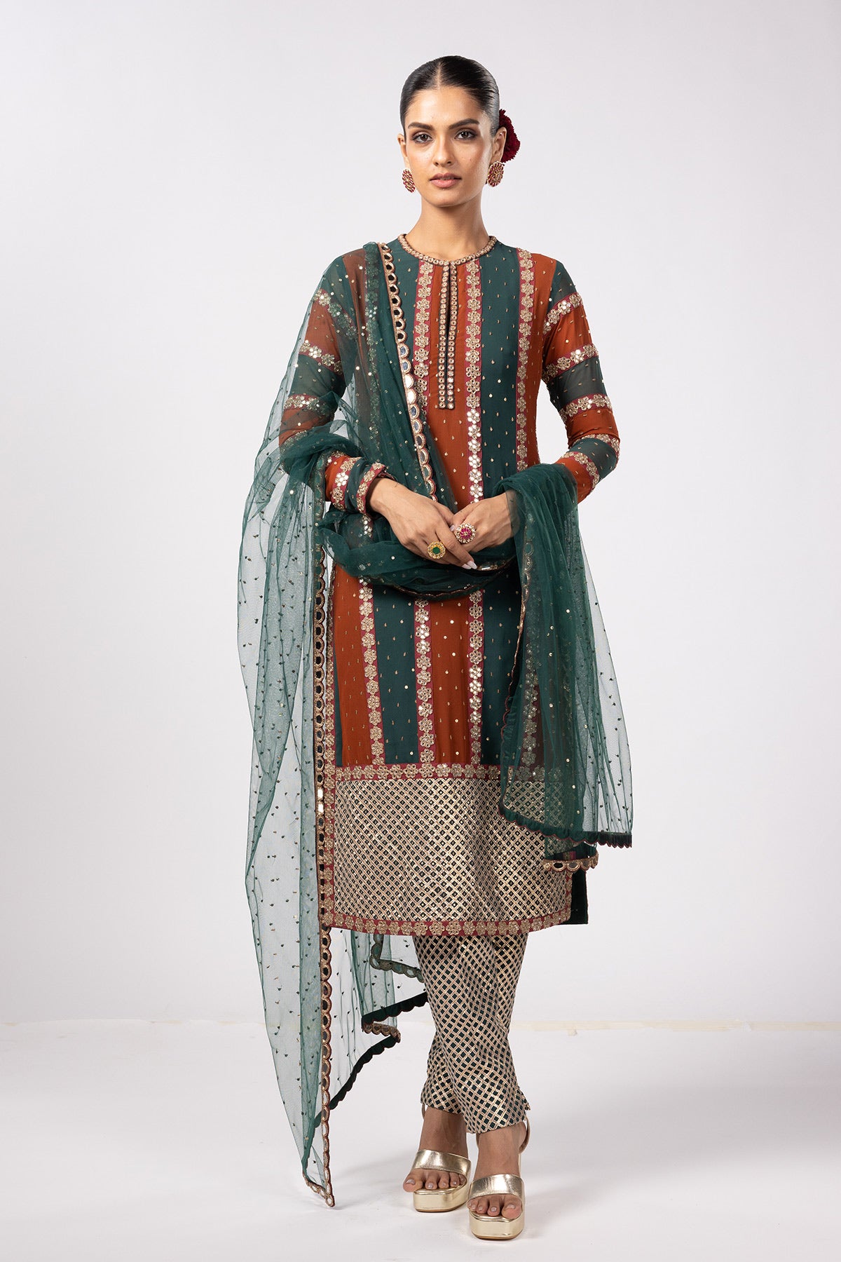 Jade Green Pant Kurta Set