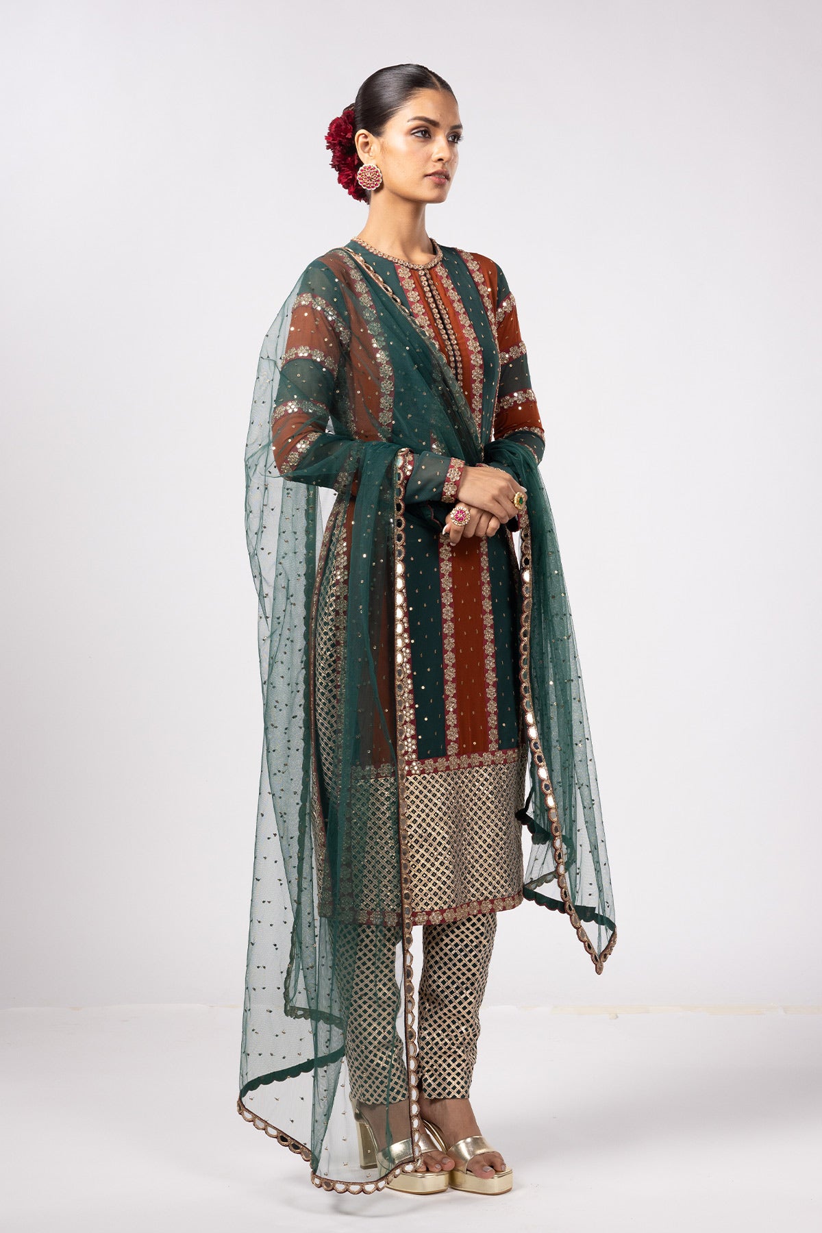 Jade Green Pant Kurta Set