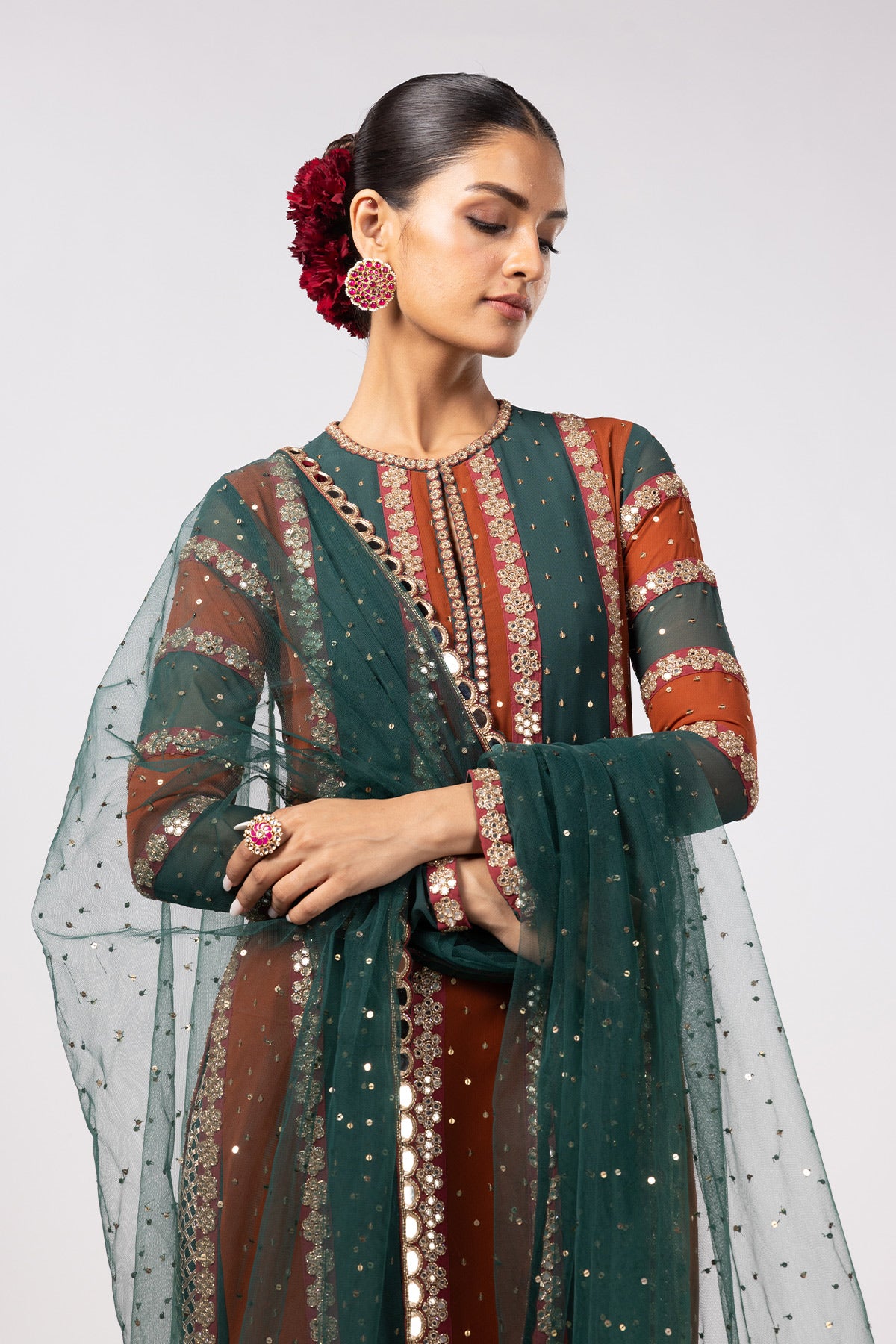 Jade Green Pant Kurta Set