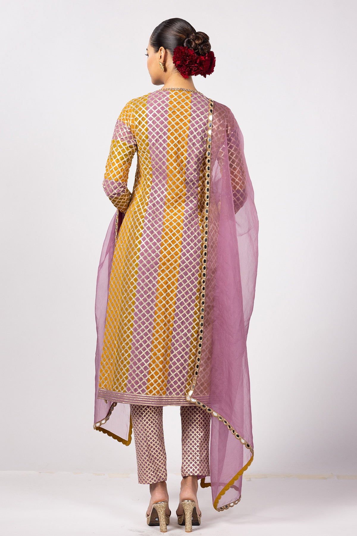 Mustard Multicolor Kurta Set