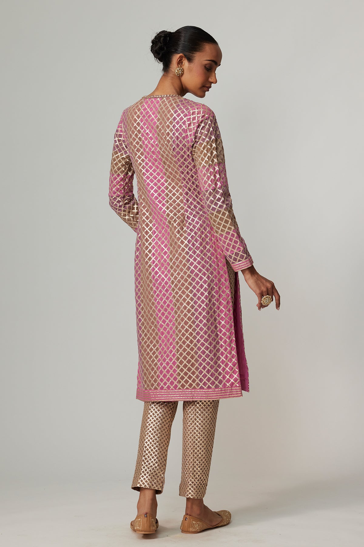 Mud Mauve Multicolor Kurta Set