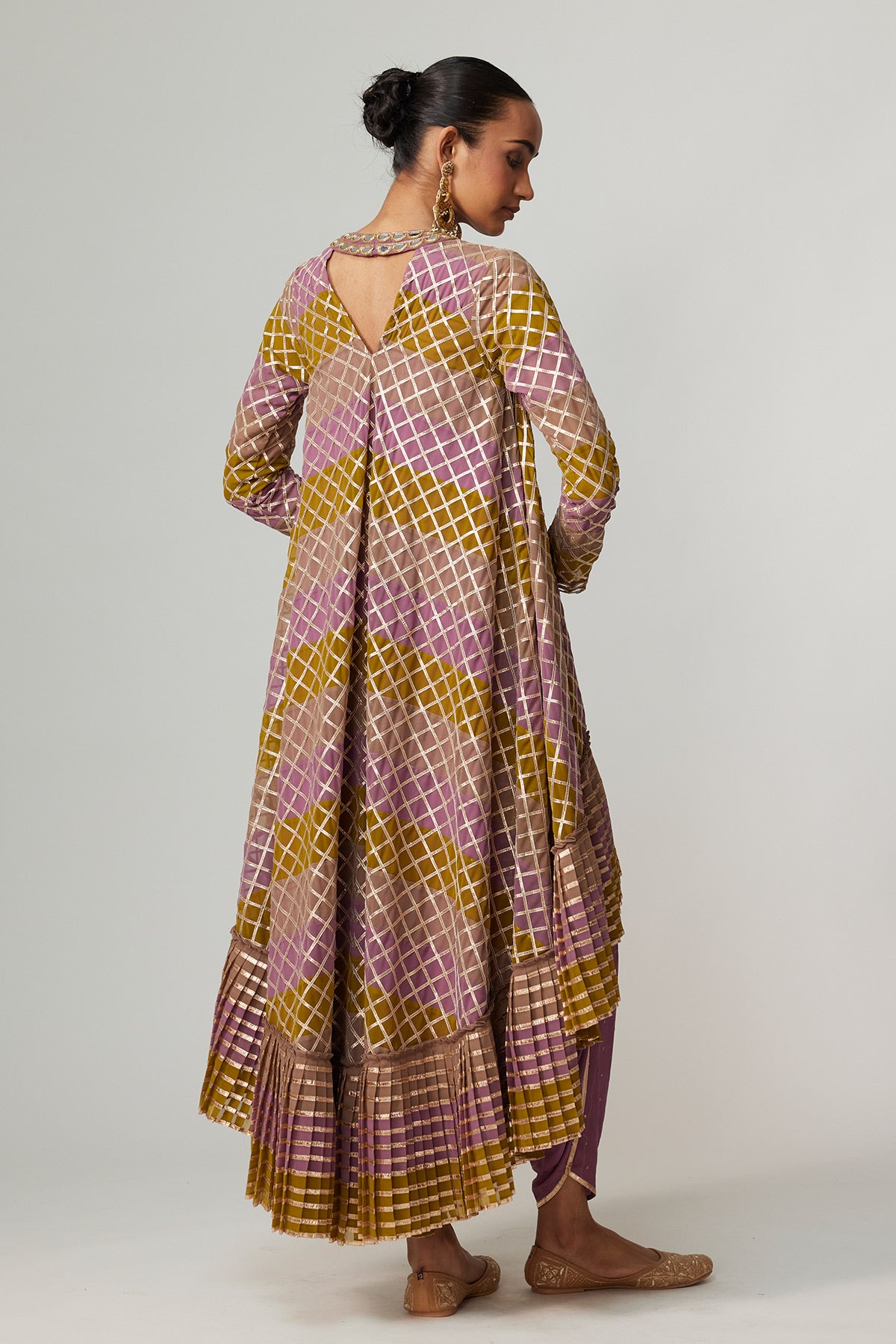 Green Multicolor Dhoti Kurta Set