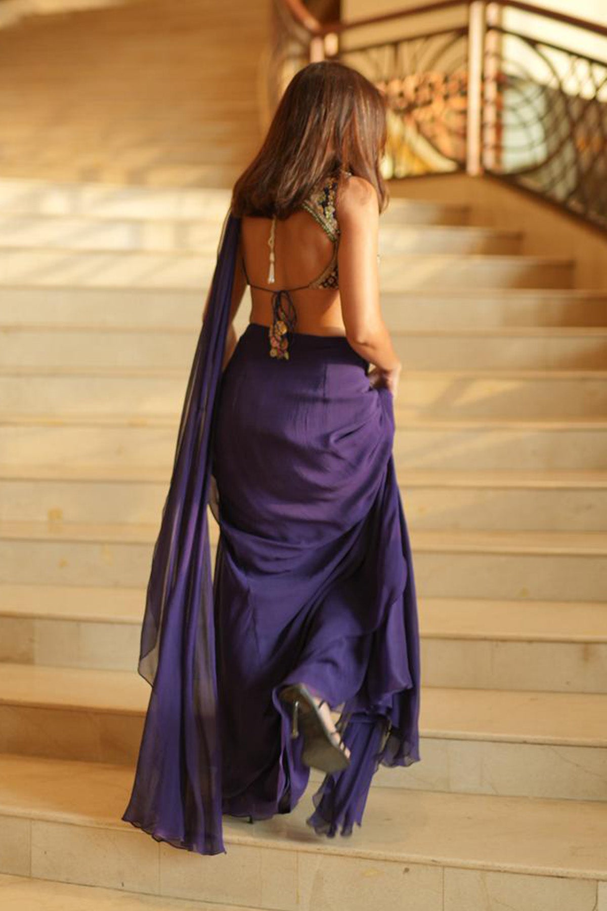 Prajakati Koli in Knot Saree Set