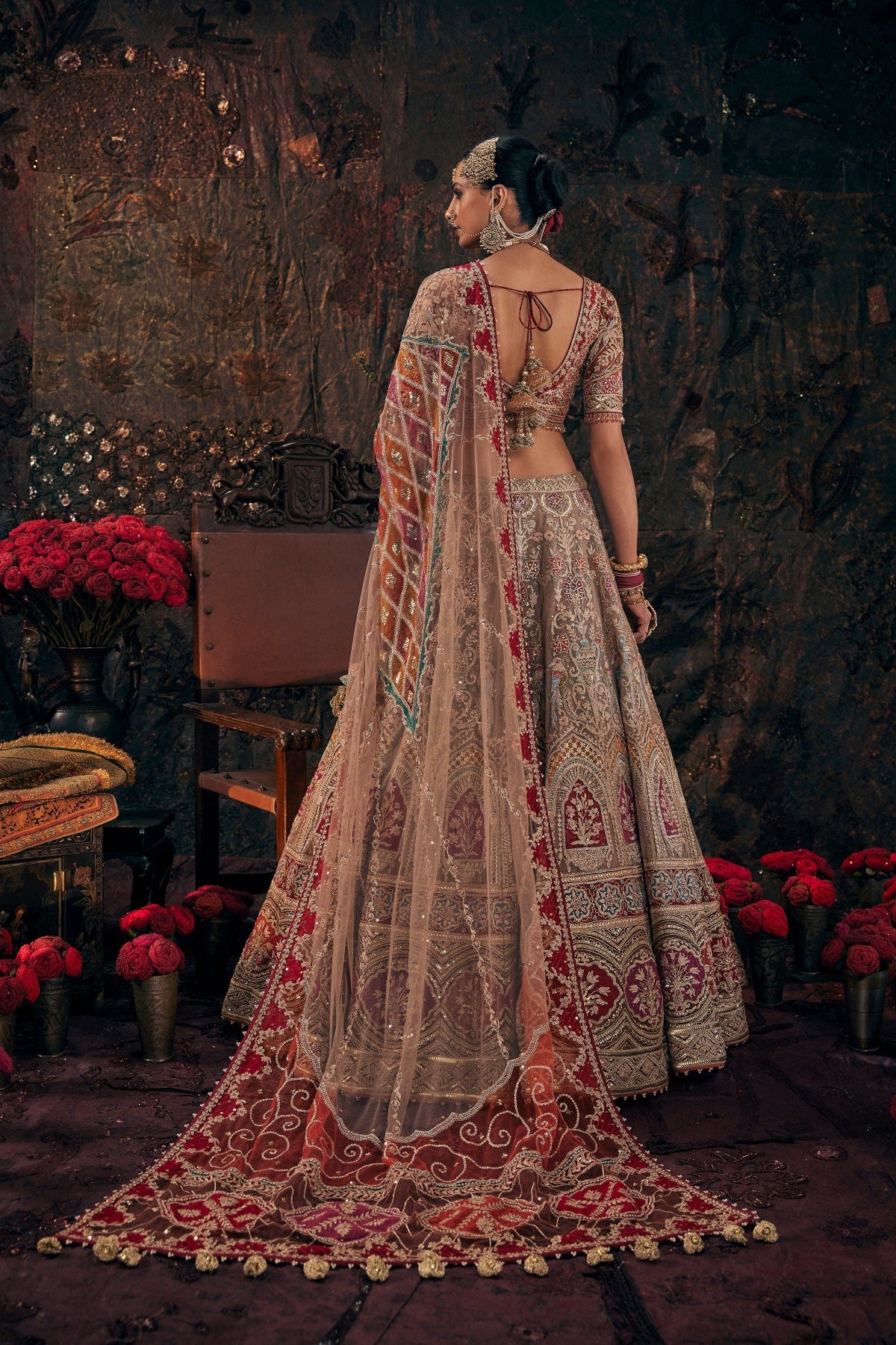 Rose Beige Lehenga