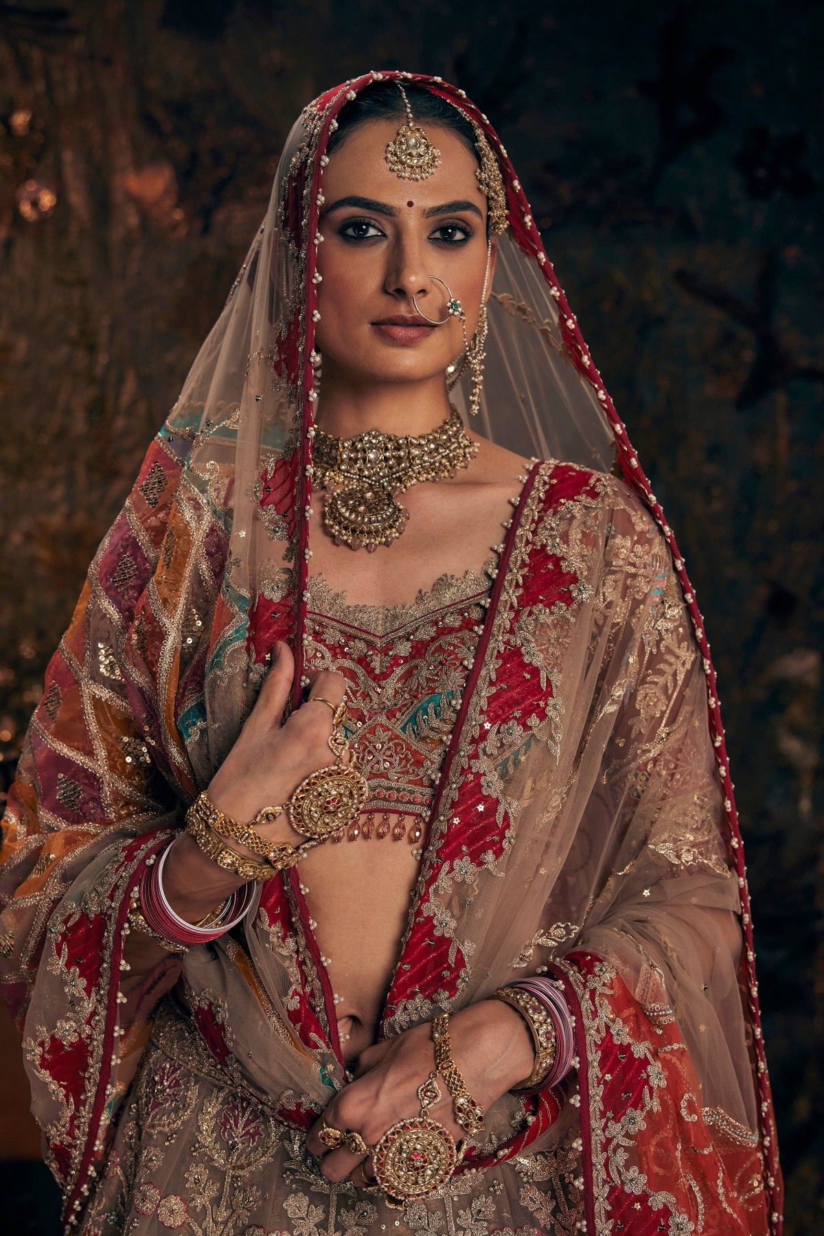 Rose Beige Lehenga