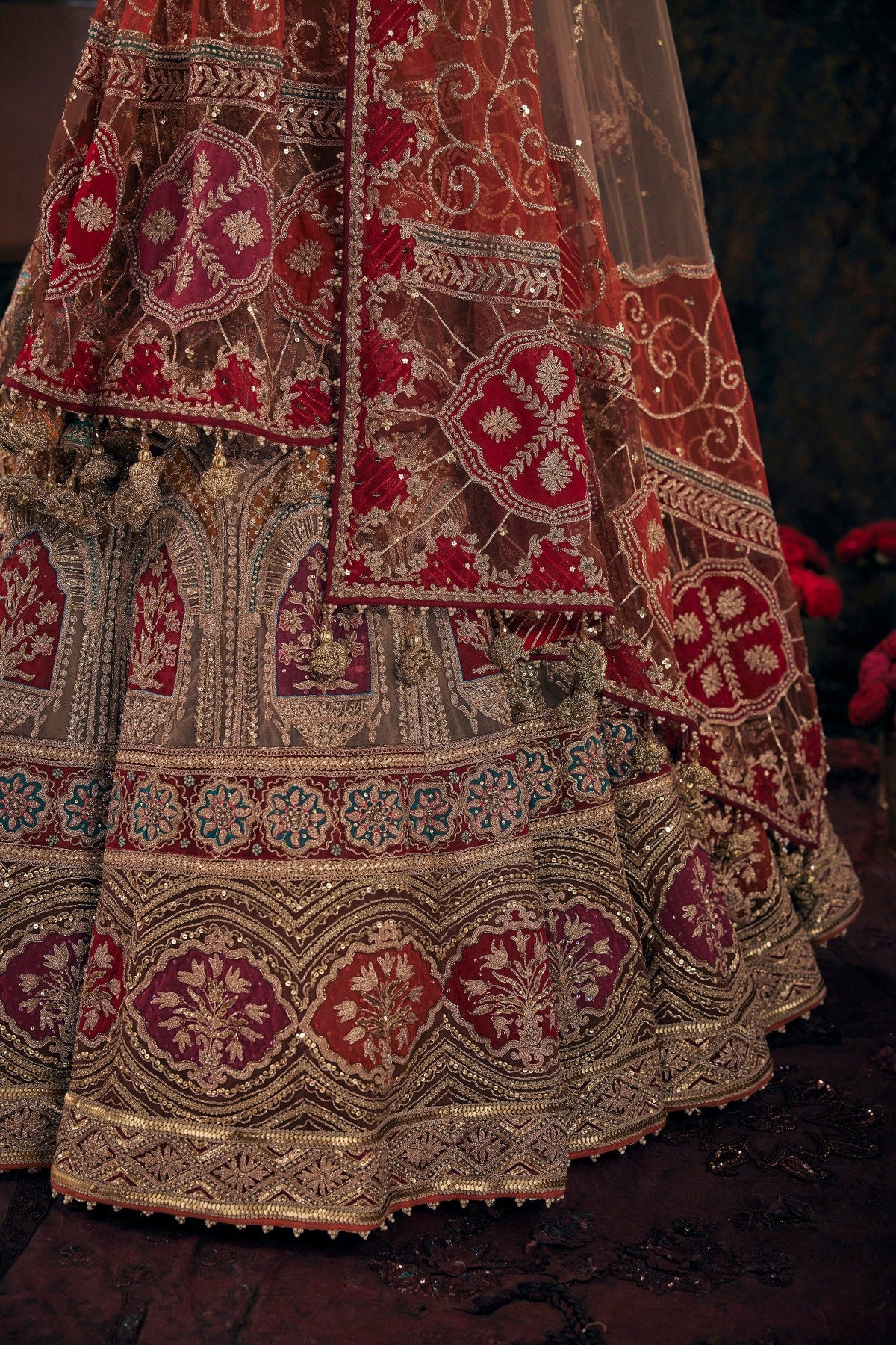 Rose Beige Lehenga