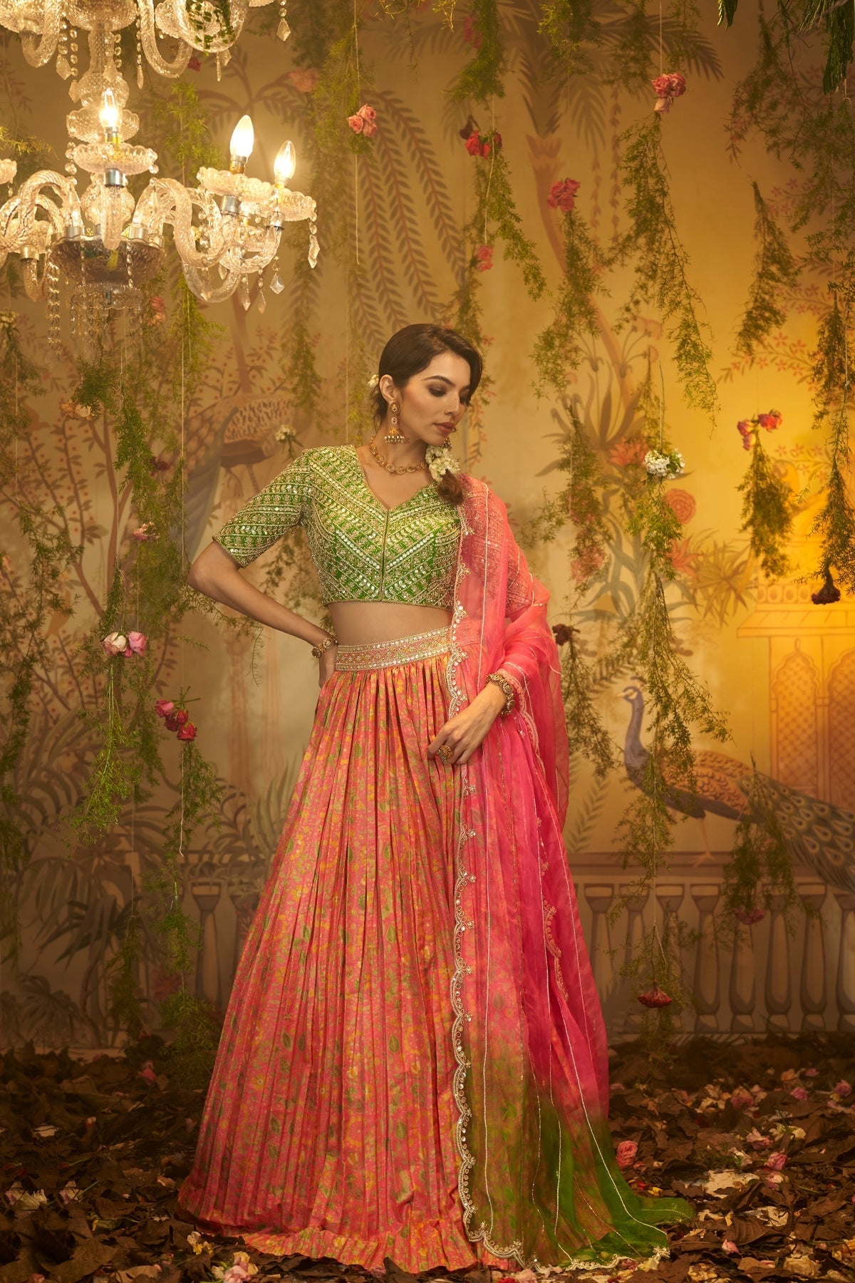GUL MEHENDI LEHENGA