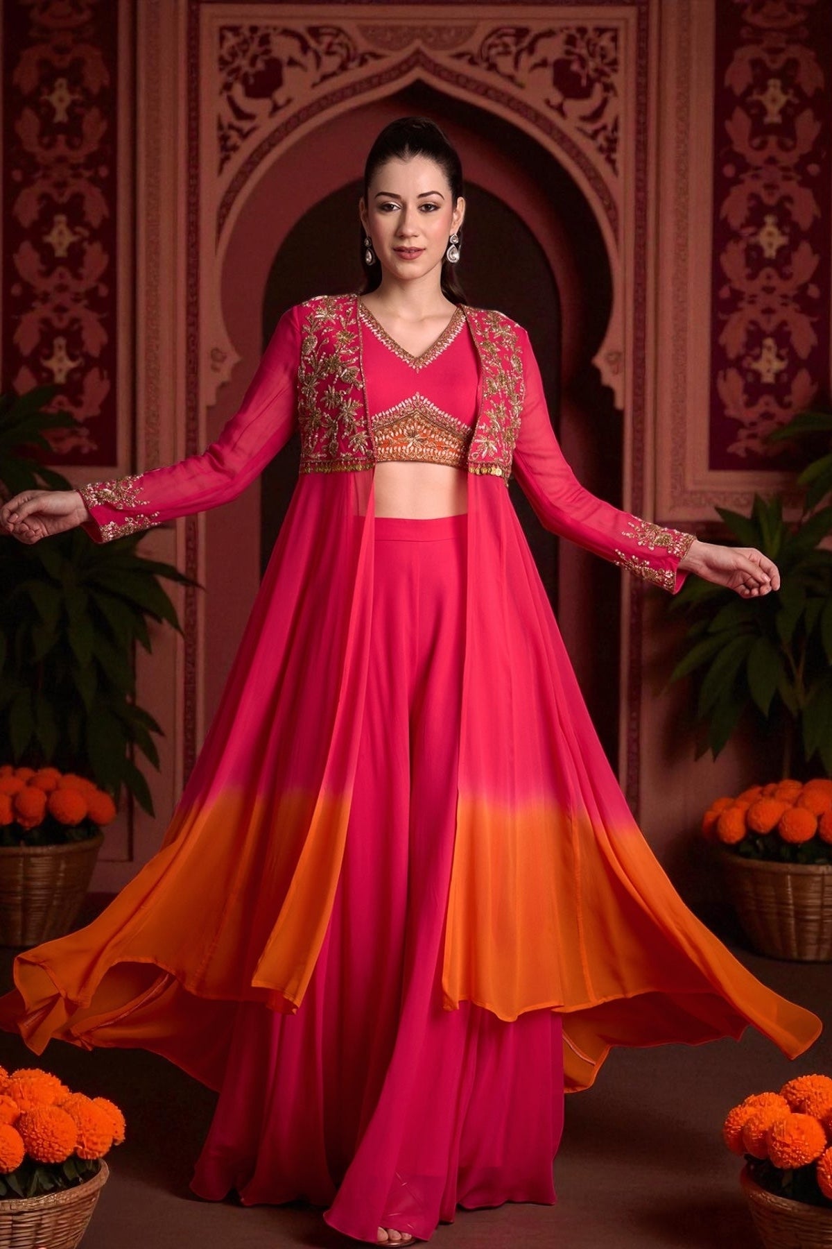 CHANDRIKAA JACKET SET