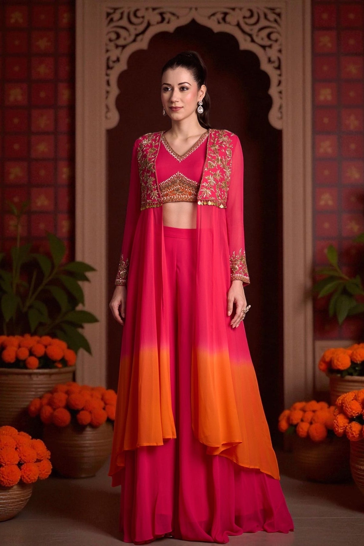 CHANDRIKAA JACKET SET