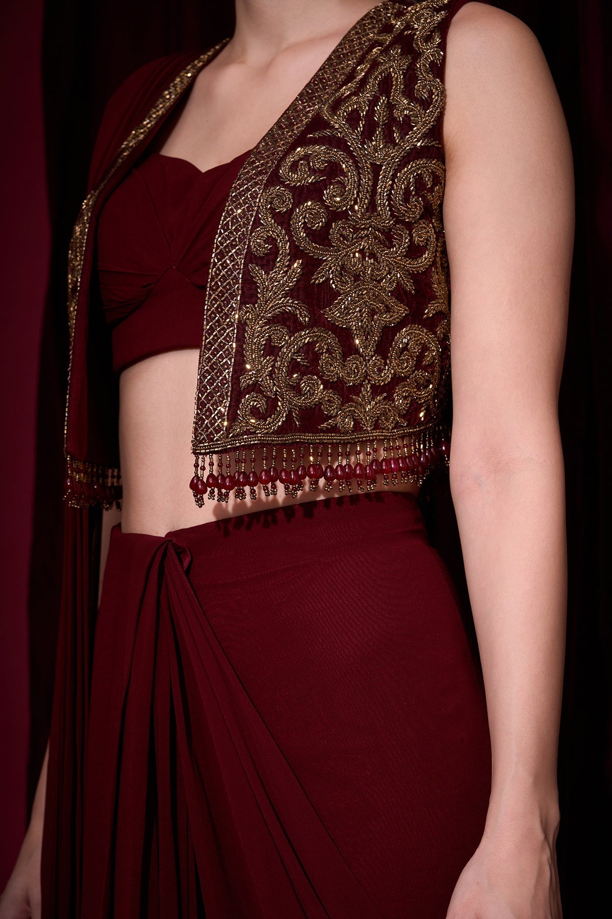 RUDRANI SAREE JACKET SET