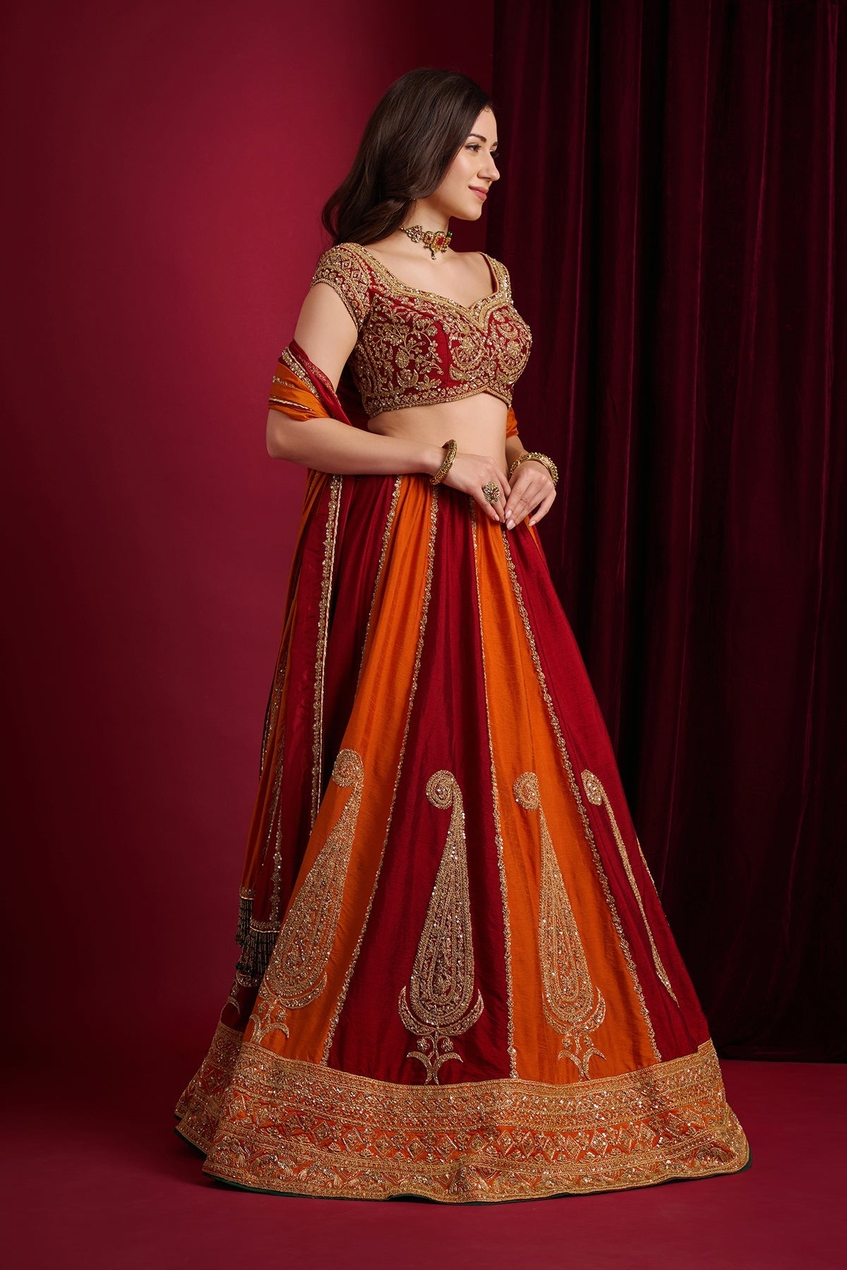 SINDOORI LEHENGA