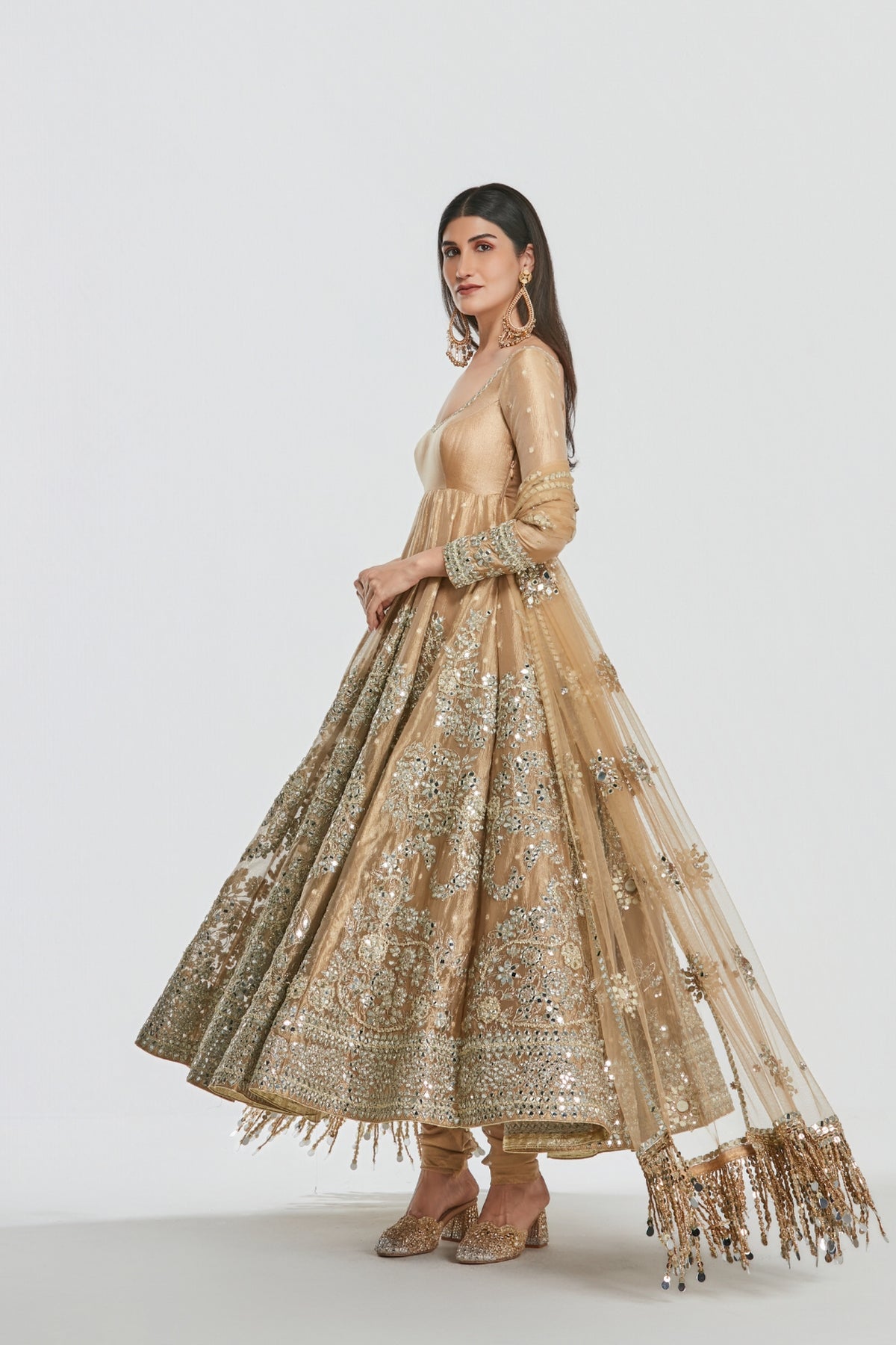 Opal Gold Anarkali