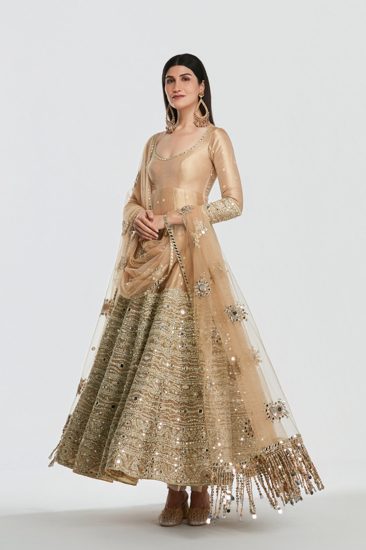 Royal Gold Anarkali