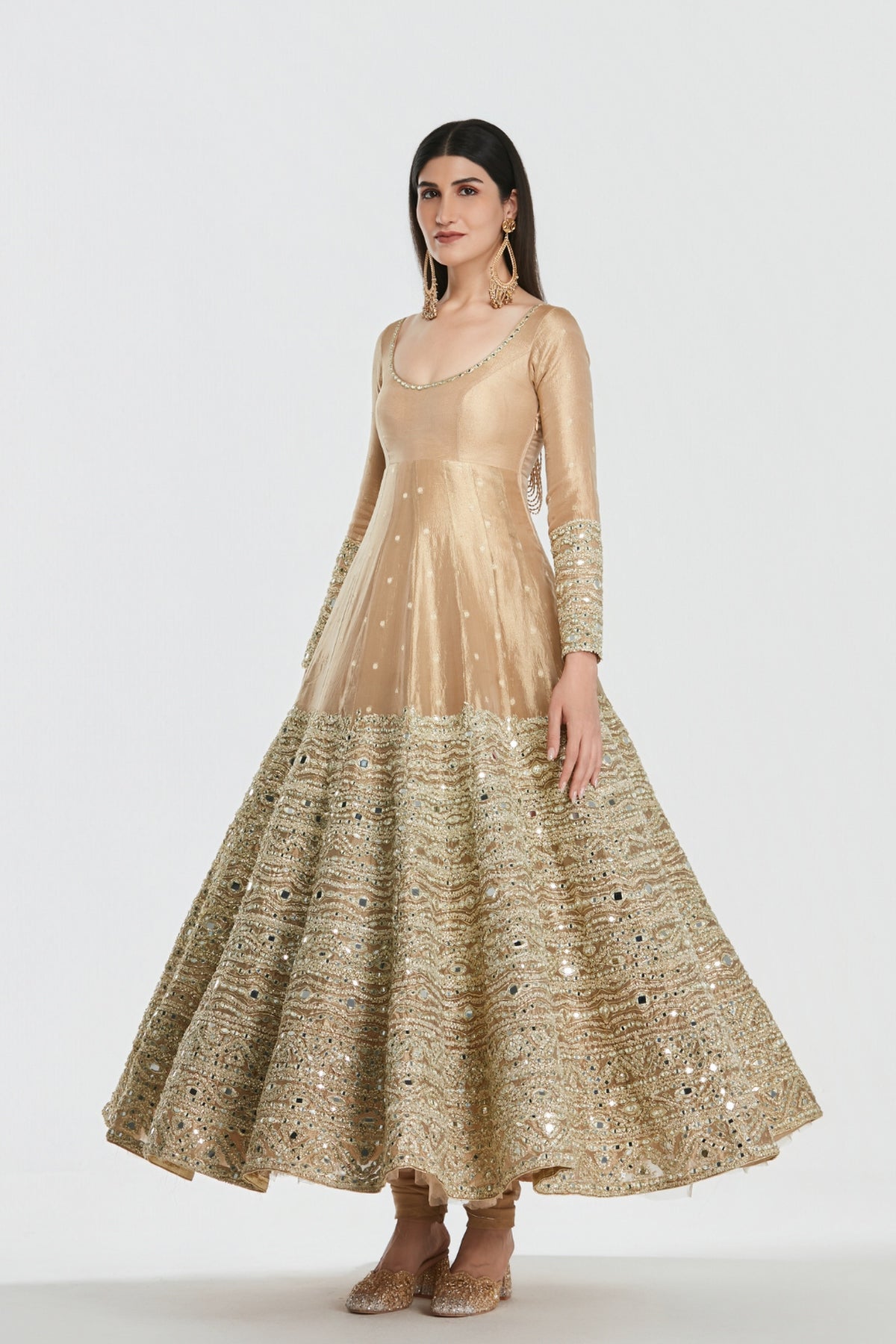 Royal Gold Anarkali