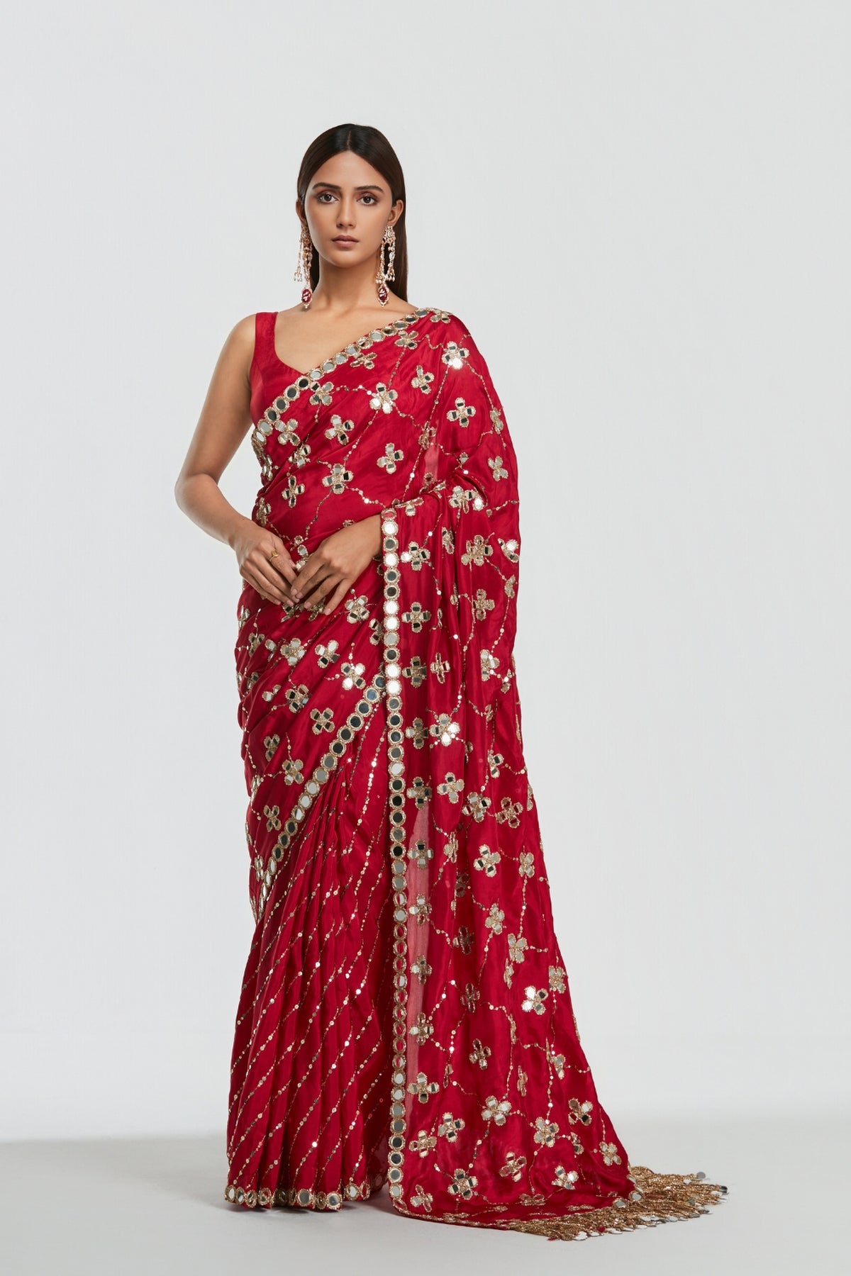 Shrine Mulberry Saree Set