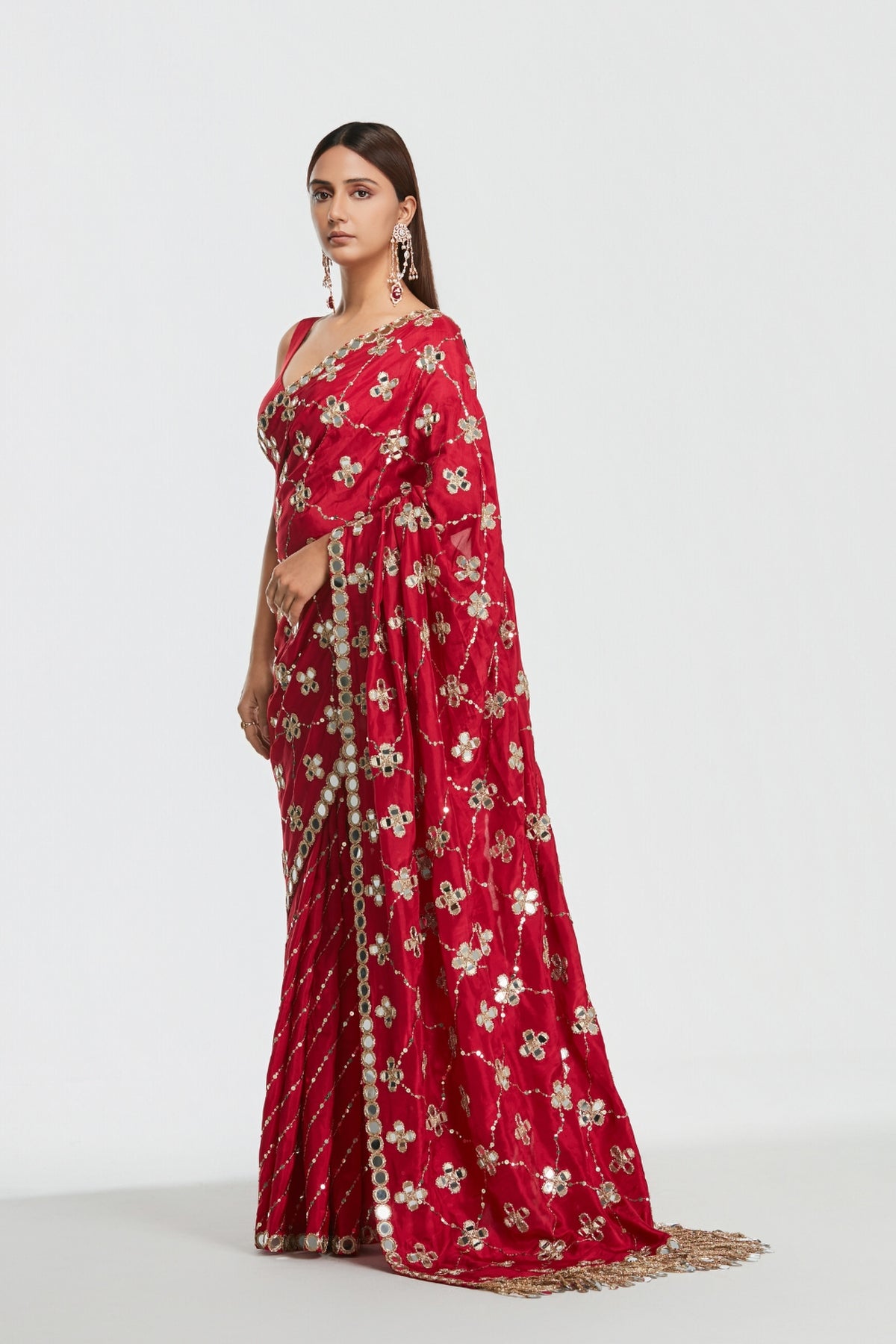 Shrine Mulberry Saree Set
