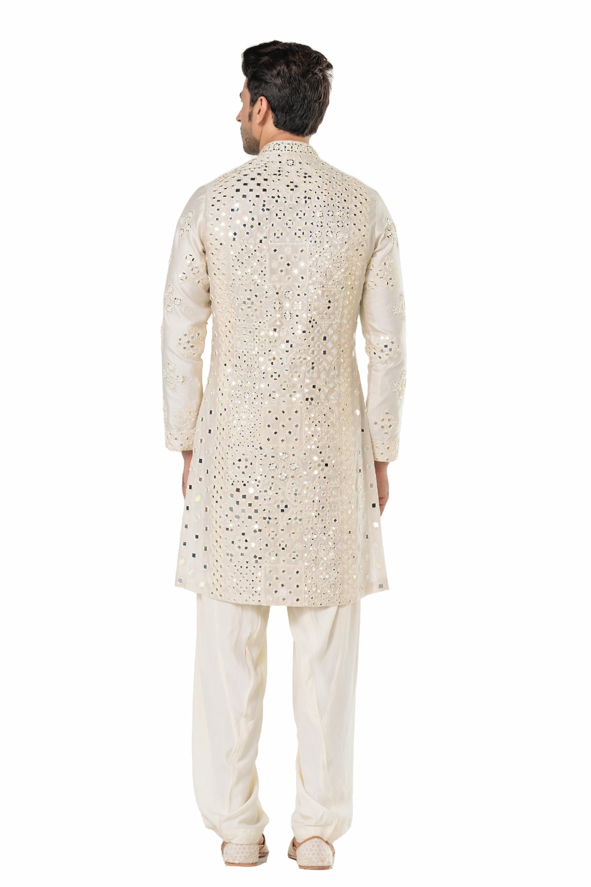 Ivory heavy chanderi kurta
