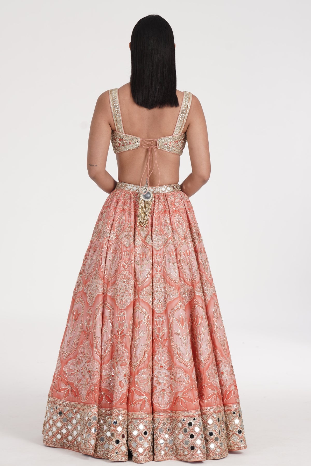 SAFRON PALE LEHENGA SET