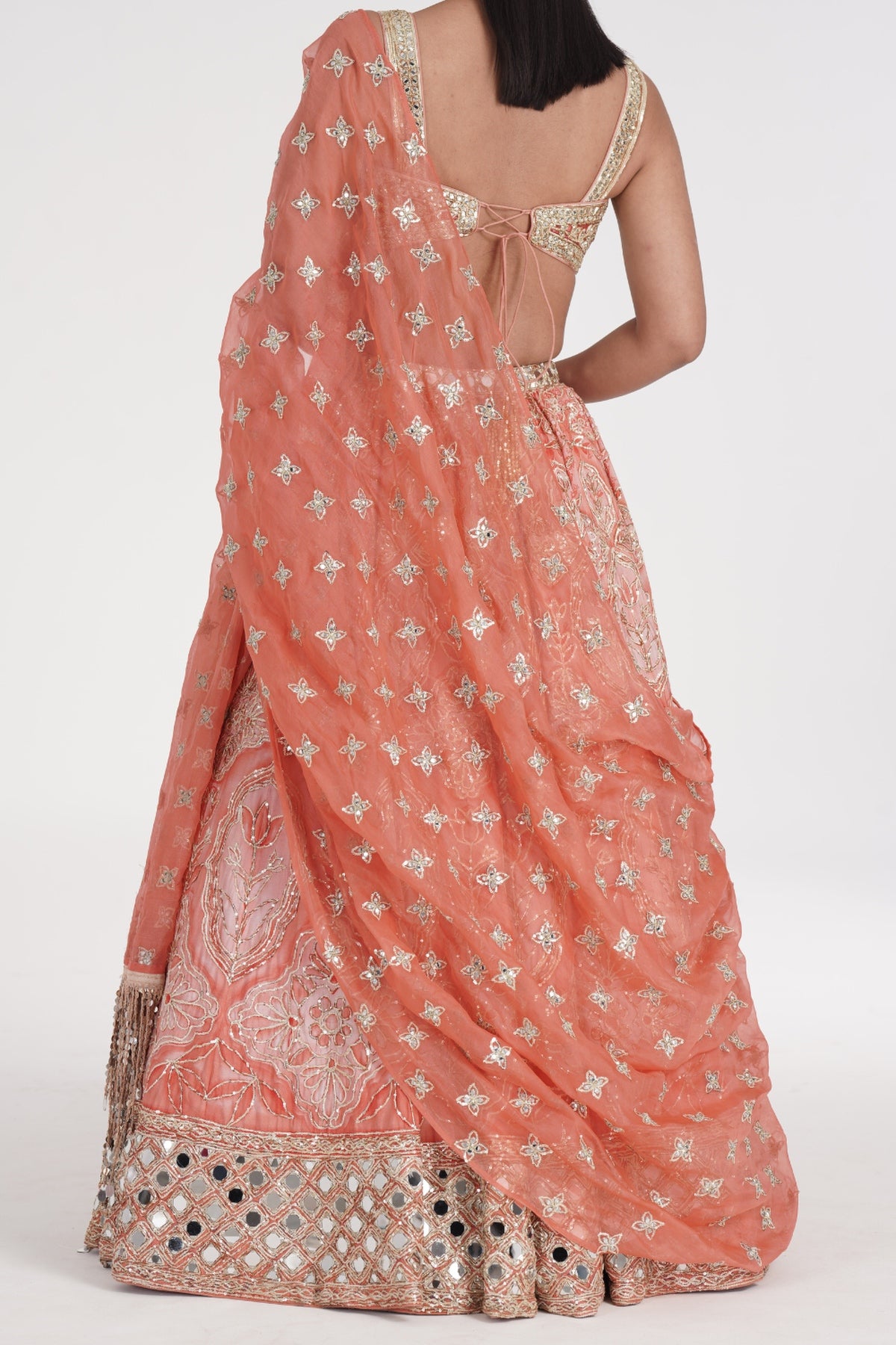 SAFRON PALE LEHENGA SET