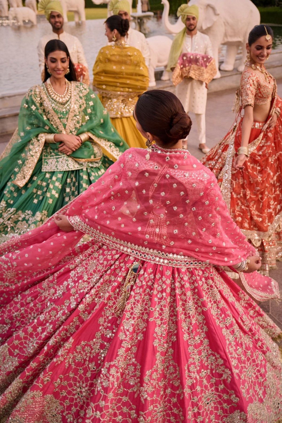 BEGUM FUCHSIA LEHENGA SET