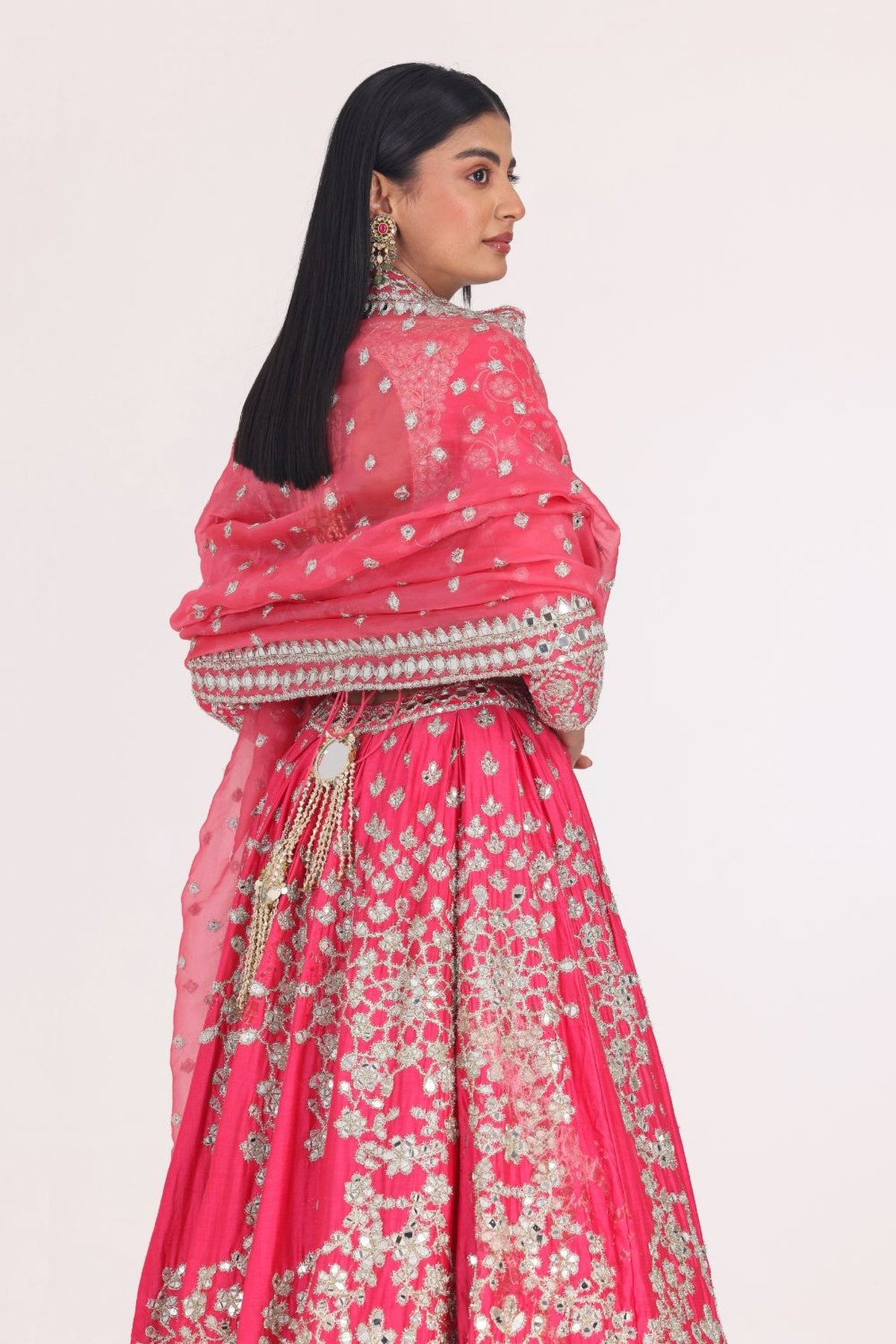 BEGUM FUCHSIA LEHENGA SET