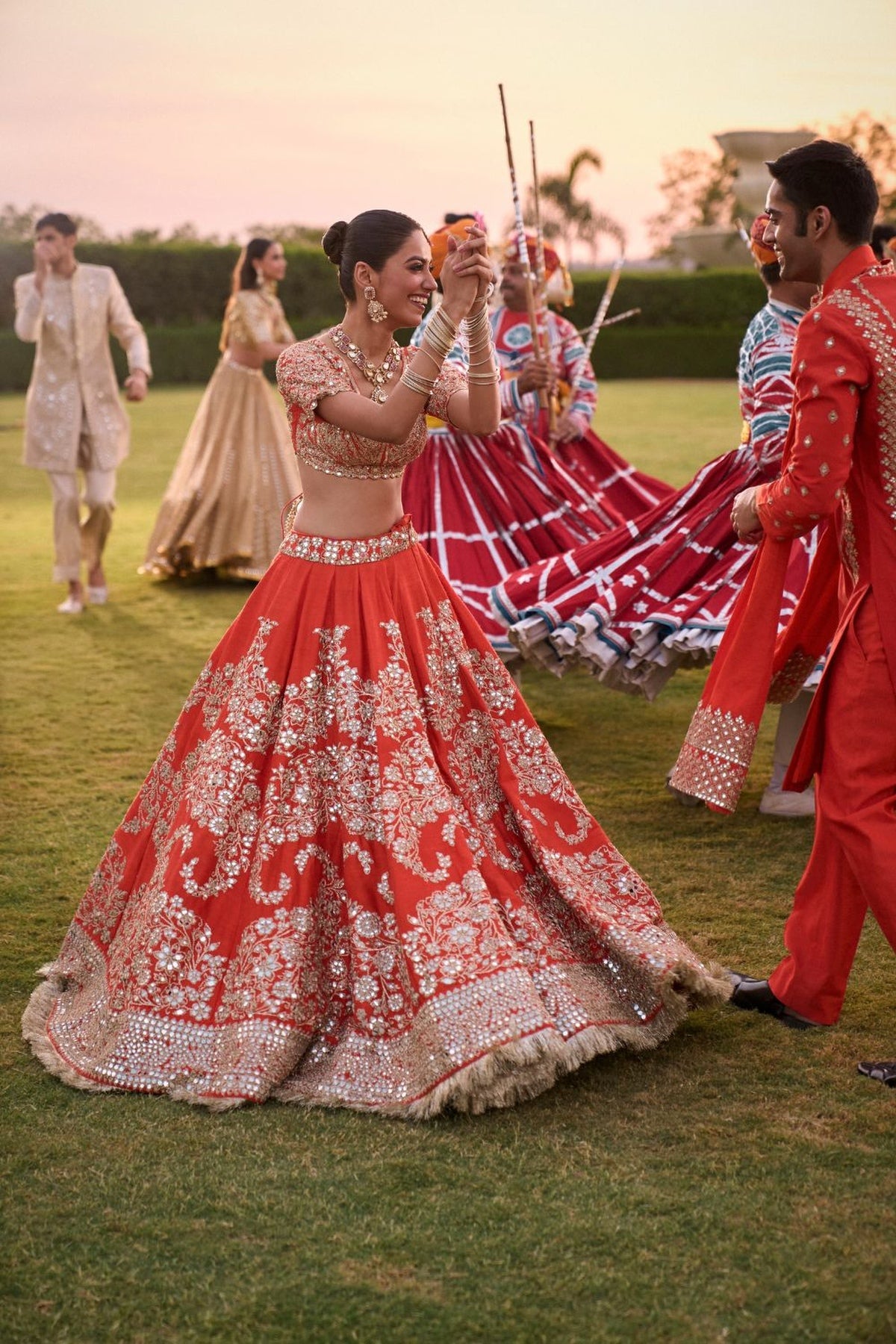 AMBER LEHENGA SET