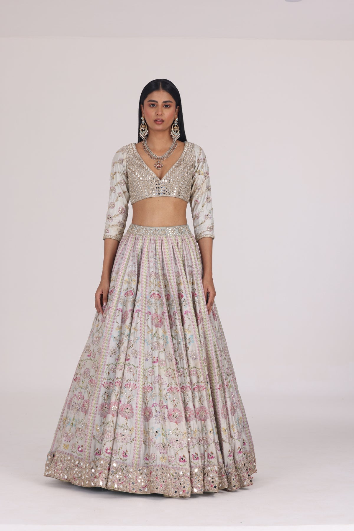 FLORAL MULTICOLOR PRINTED SET