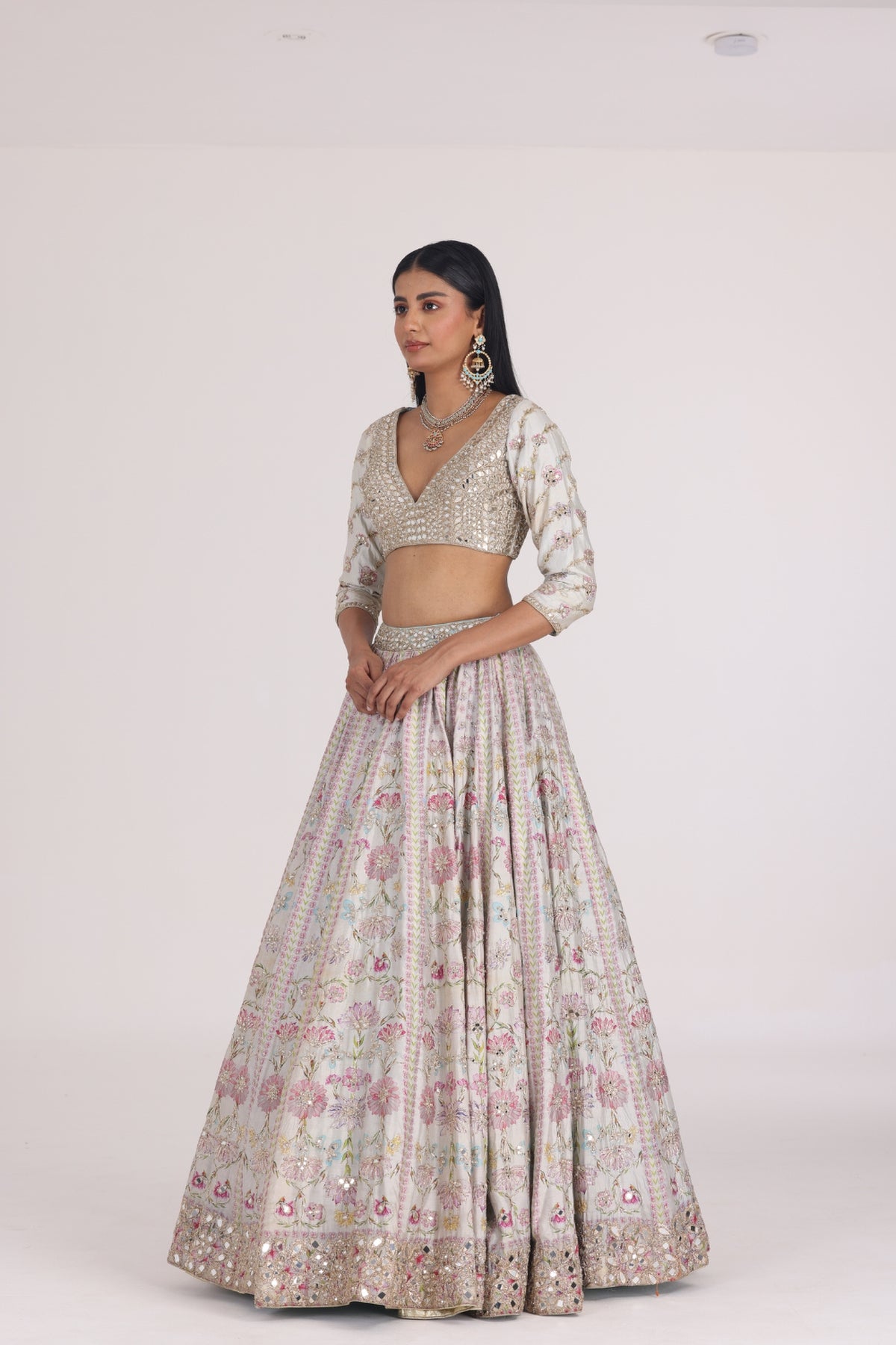 FLORAL MULTICOLOR PRINTED SET