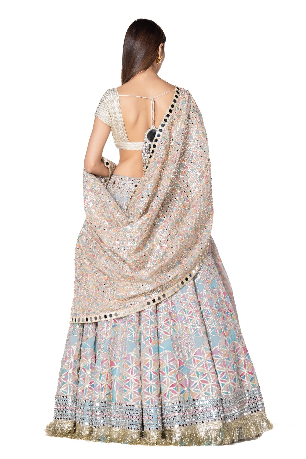 Printed lehenga set