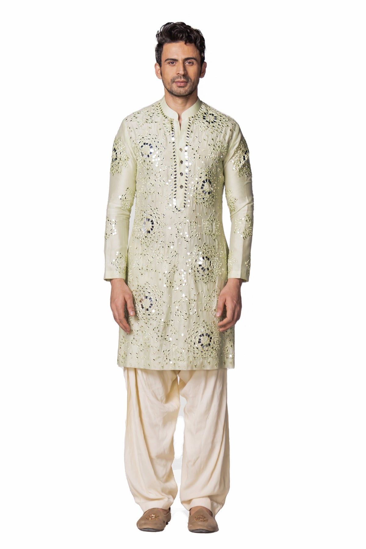 Mint green kurta