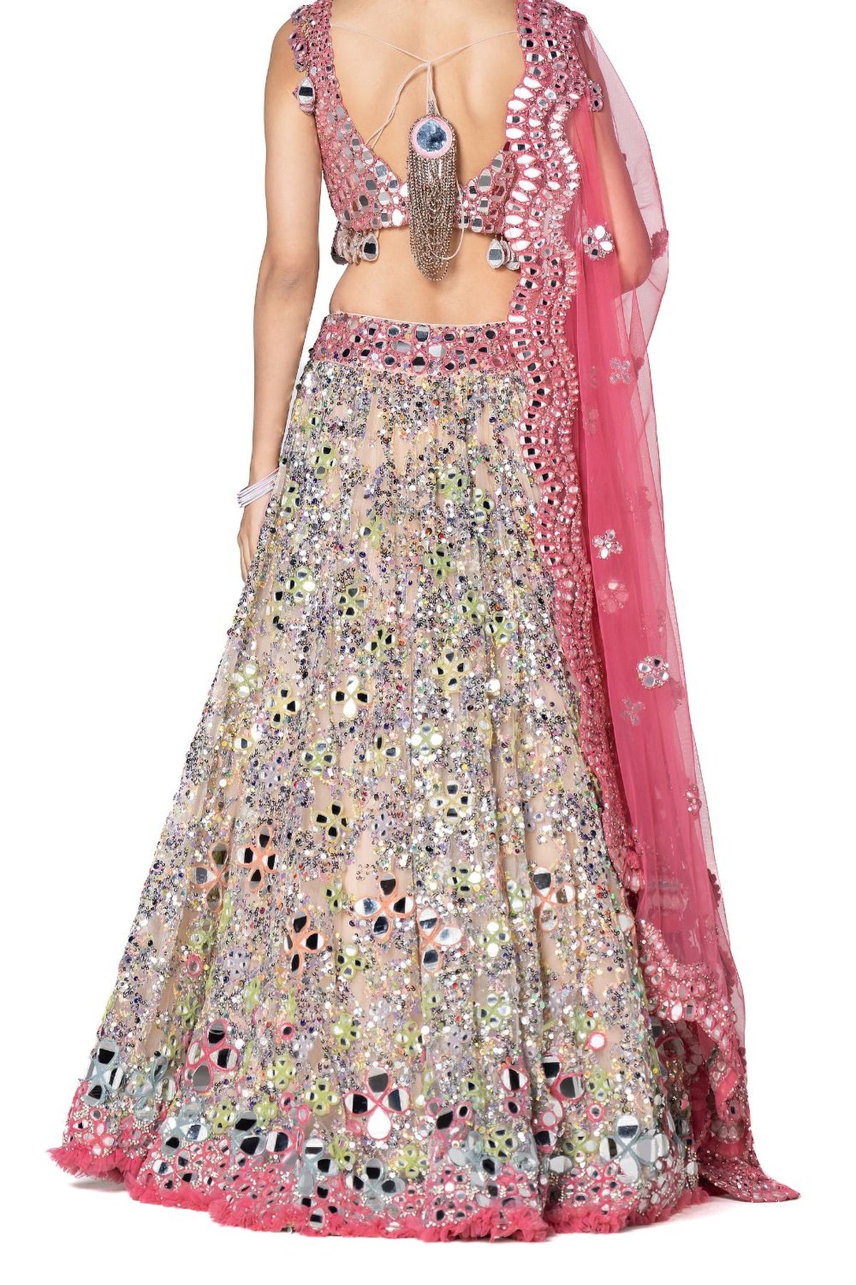 Multicolour Sequence Lehenga