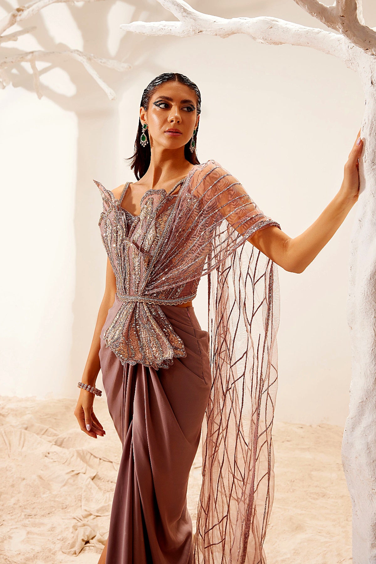 Baroque Petal Saree