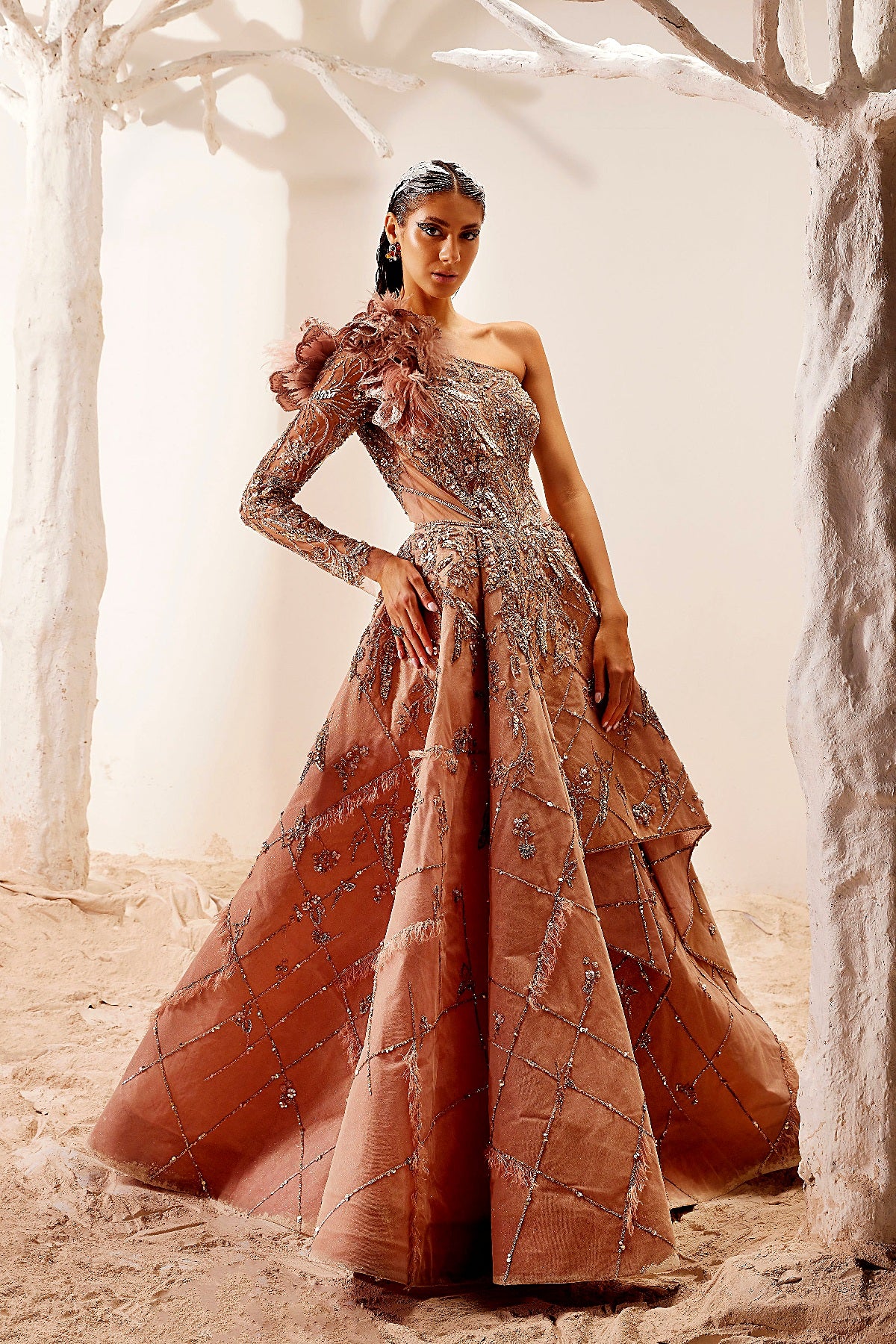 Pink Gilded Gown