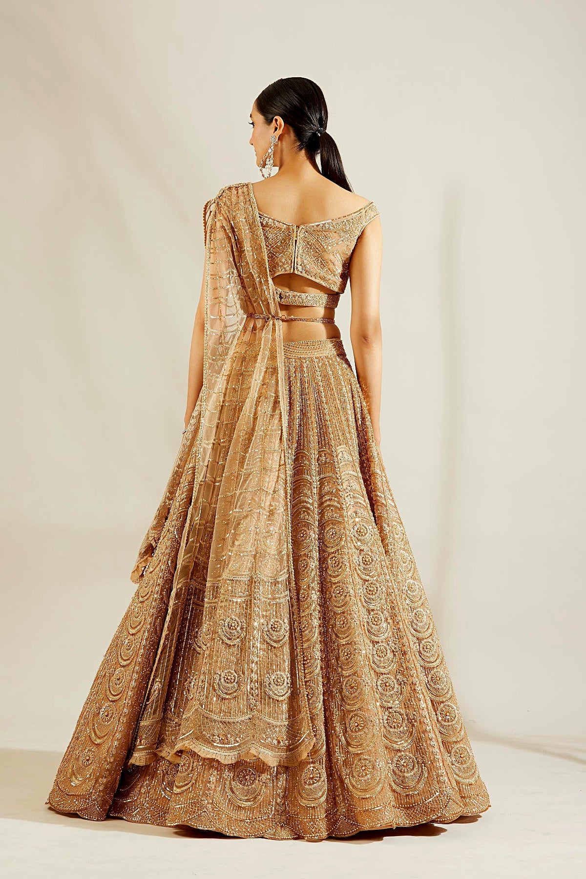 Tuscany gold mandala lehenga