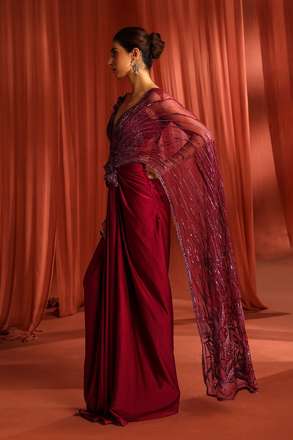 Petal Wings saree