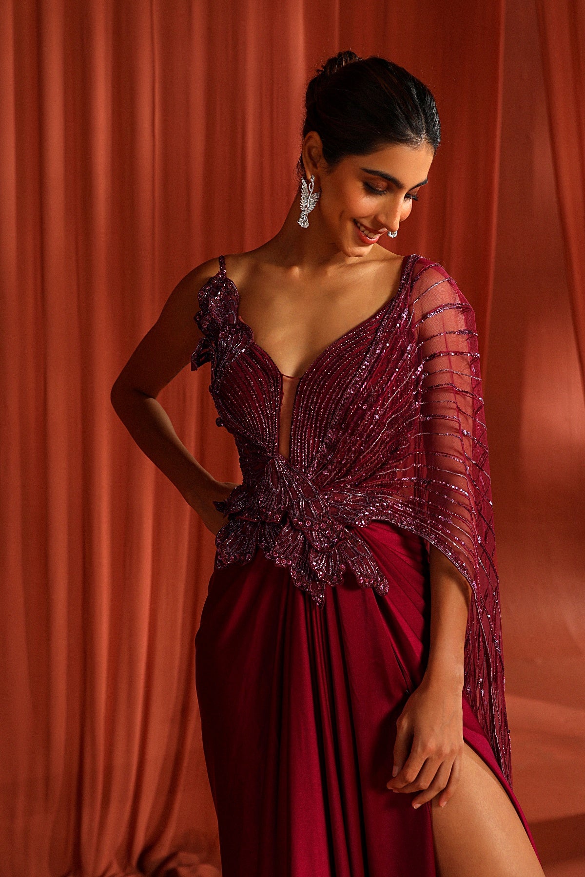 Petal Wings saree