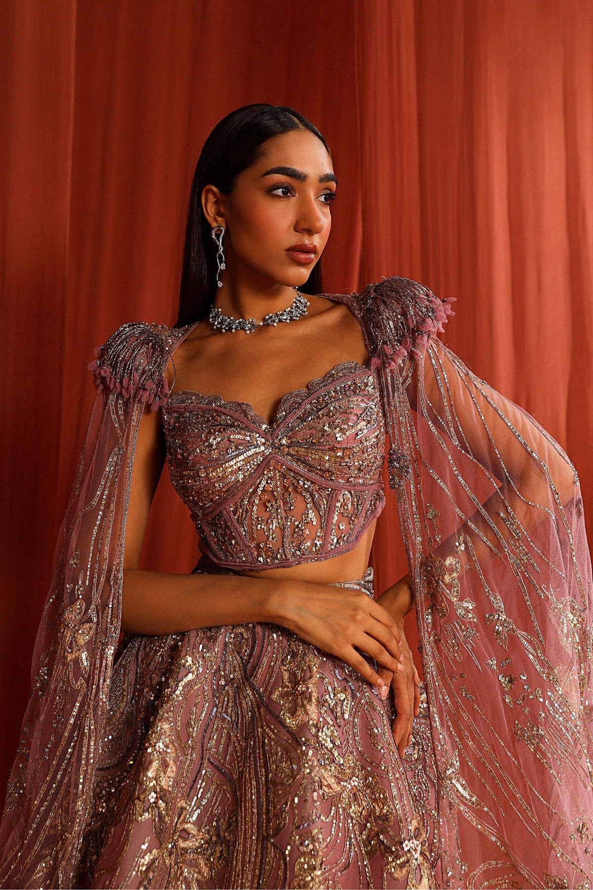 Rosy Petal Skirt and top