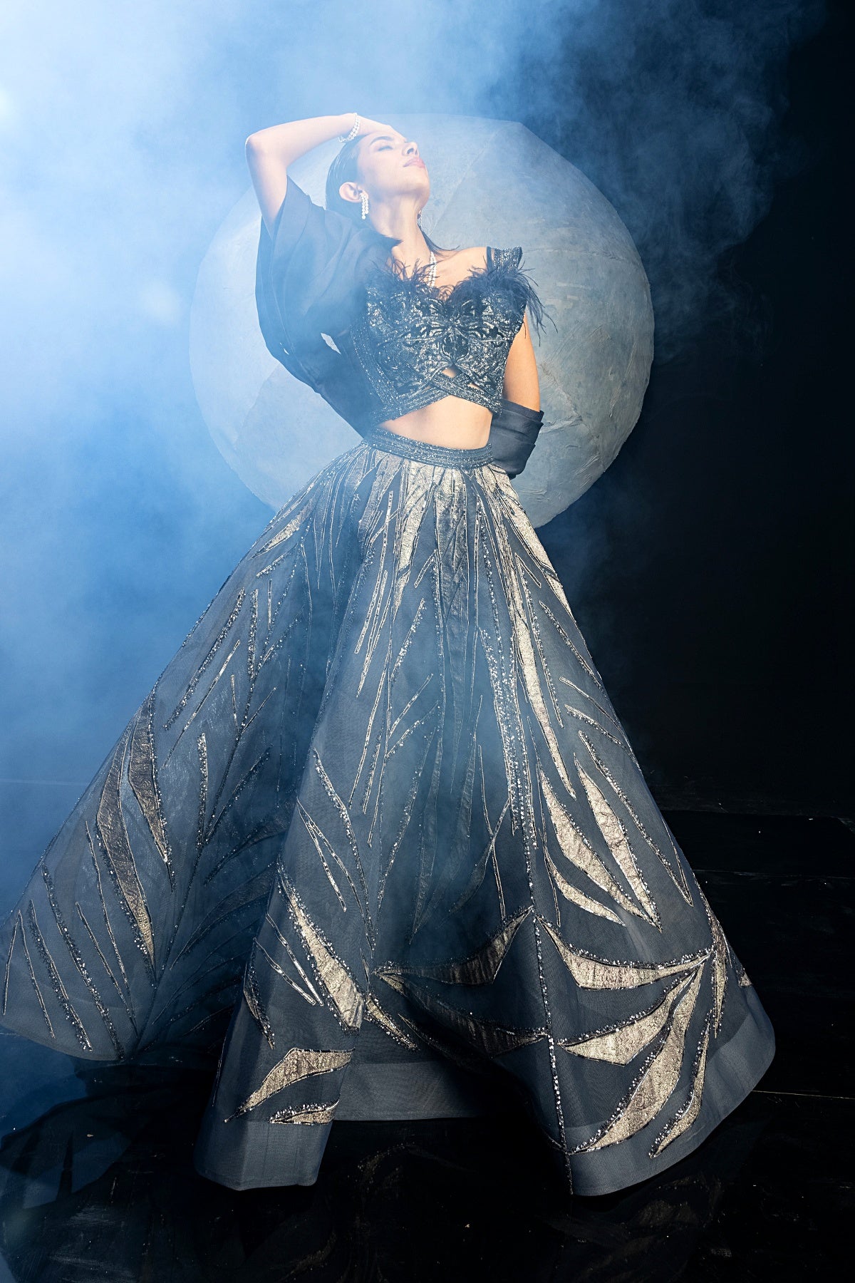 Allure of Midnight Lehenga