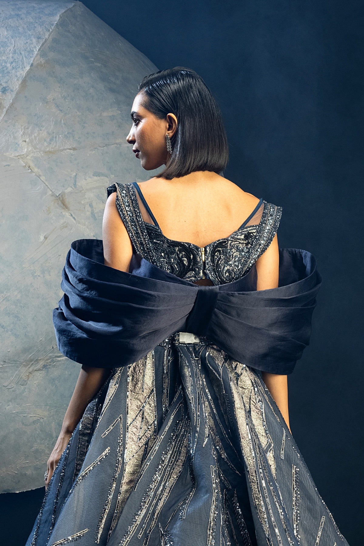 Allure of Midnight Lehenga