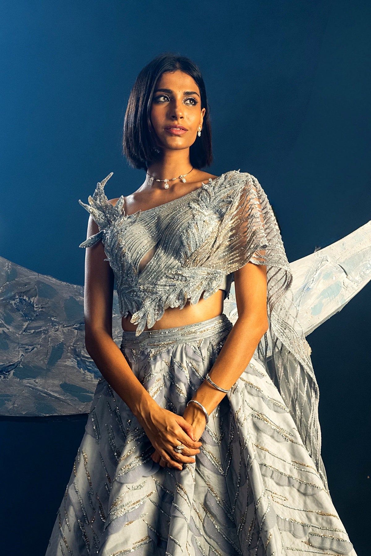Powder Blue Sublime Grace Lehenga