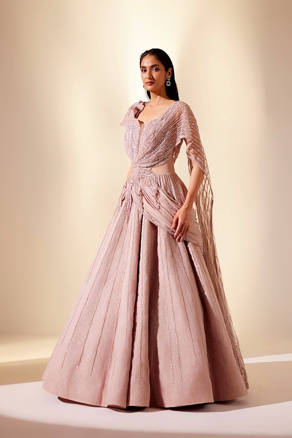 Dusty Rose Drizzle Gown
