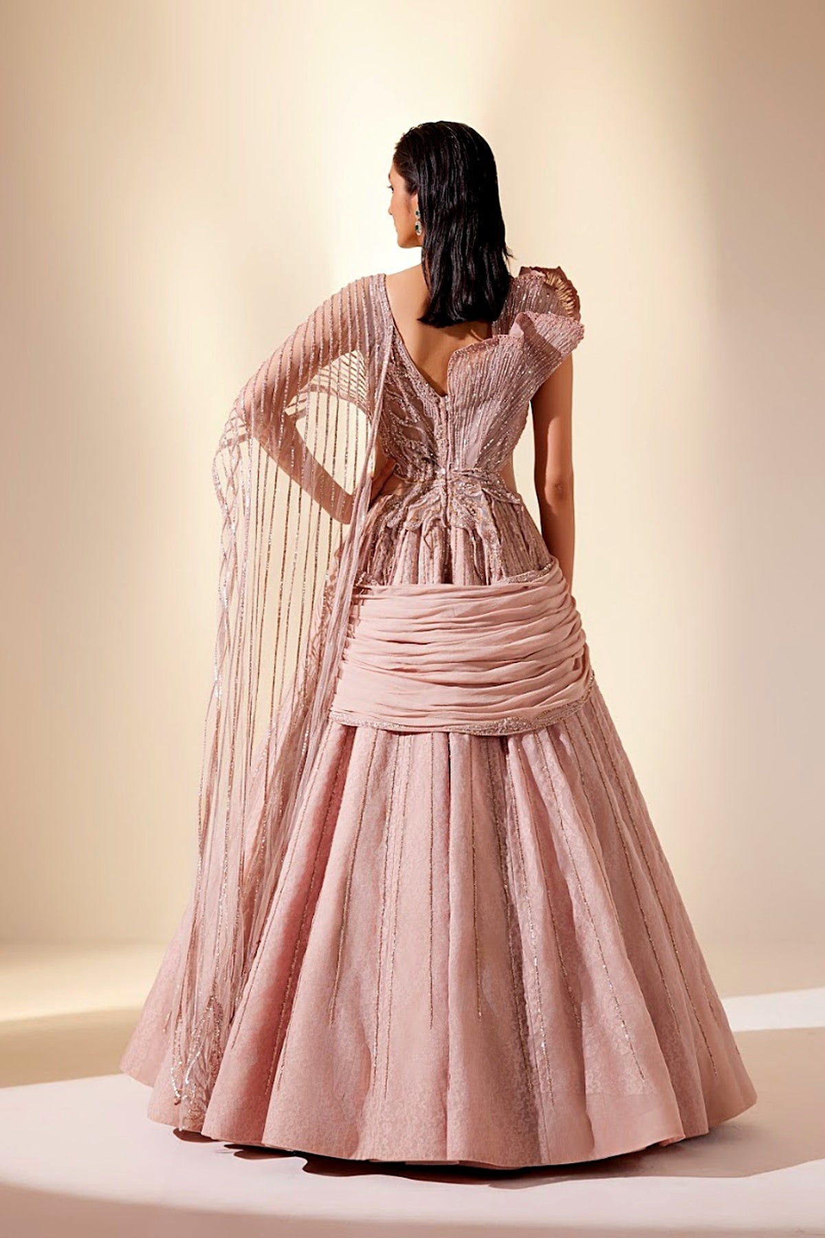 Dusty Rose Drizzle Gown