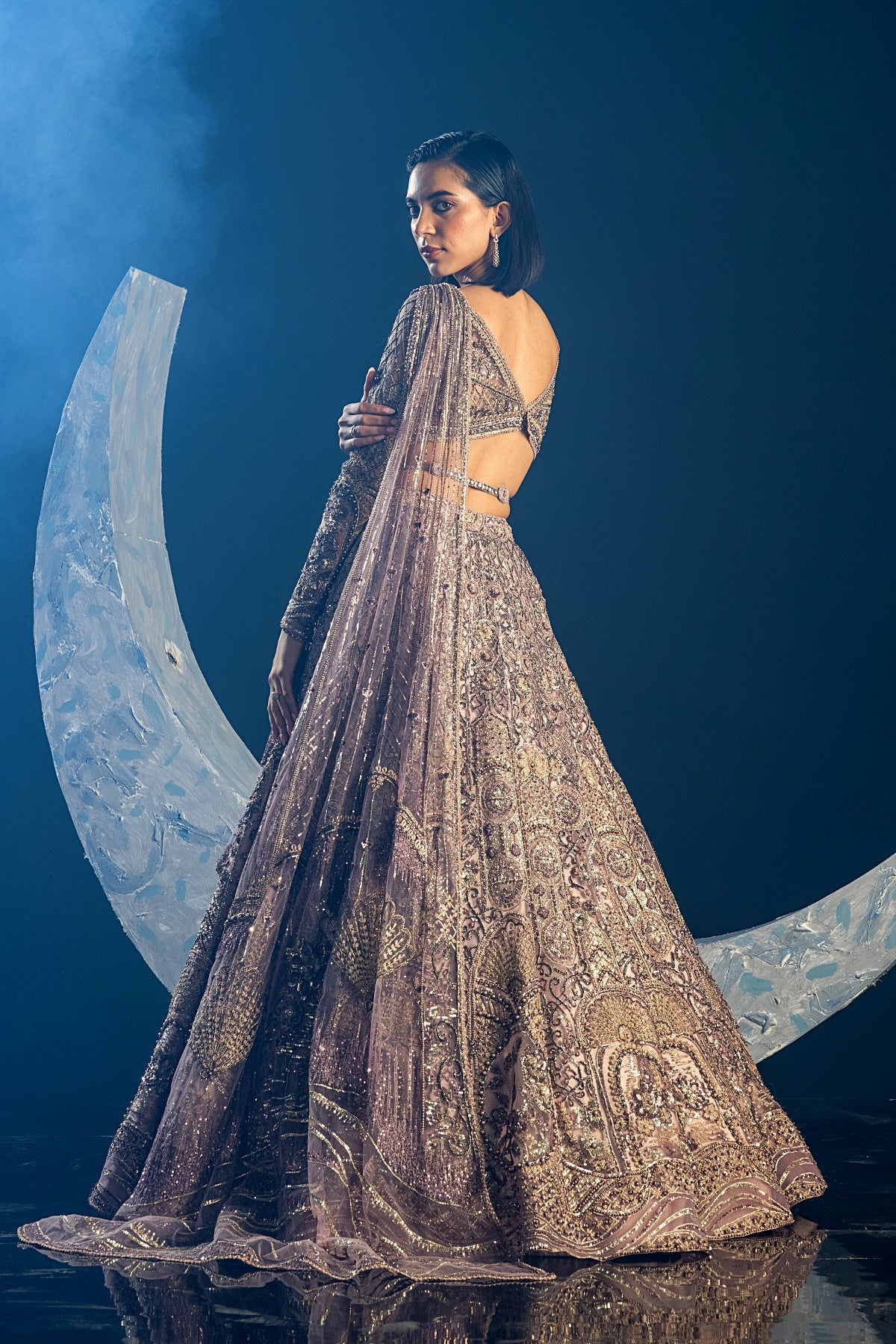 Dusky Orchid Lehenga